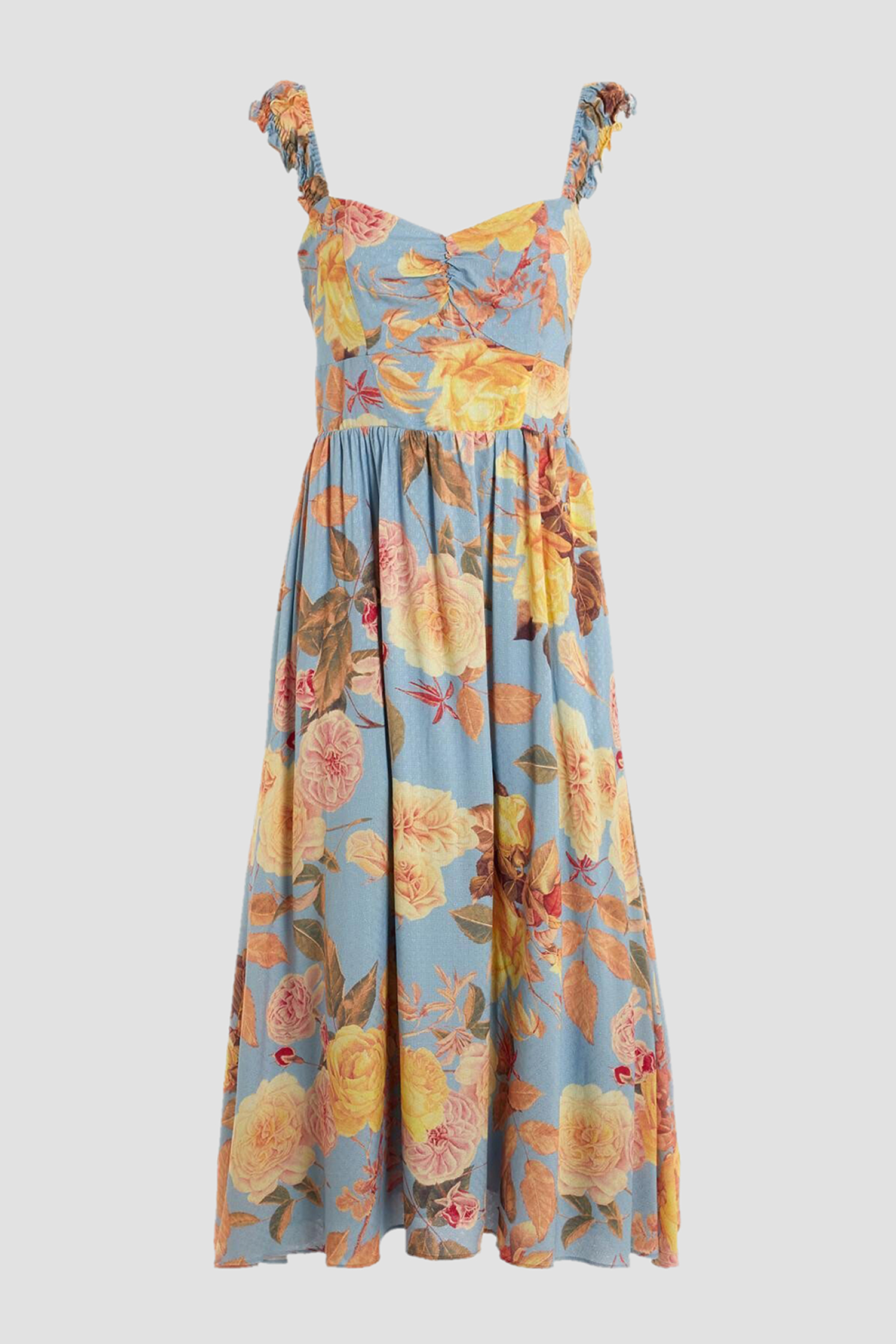 Жіночий блакитний сарафан з візерунком Guess W3GK92.WEKC0;P7FU