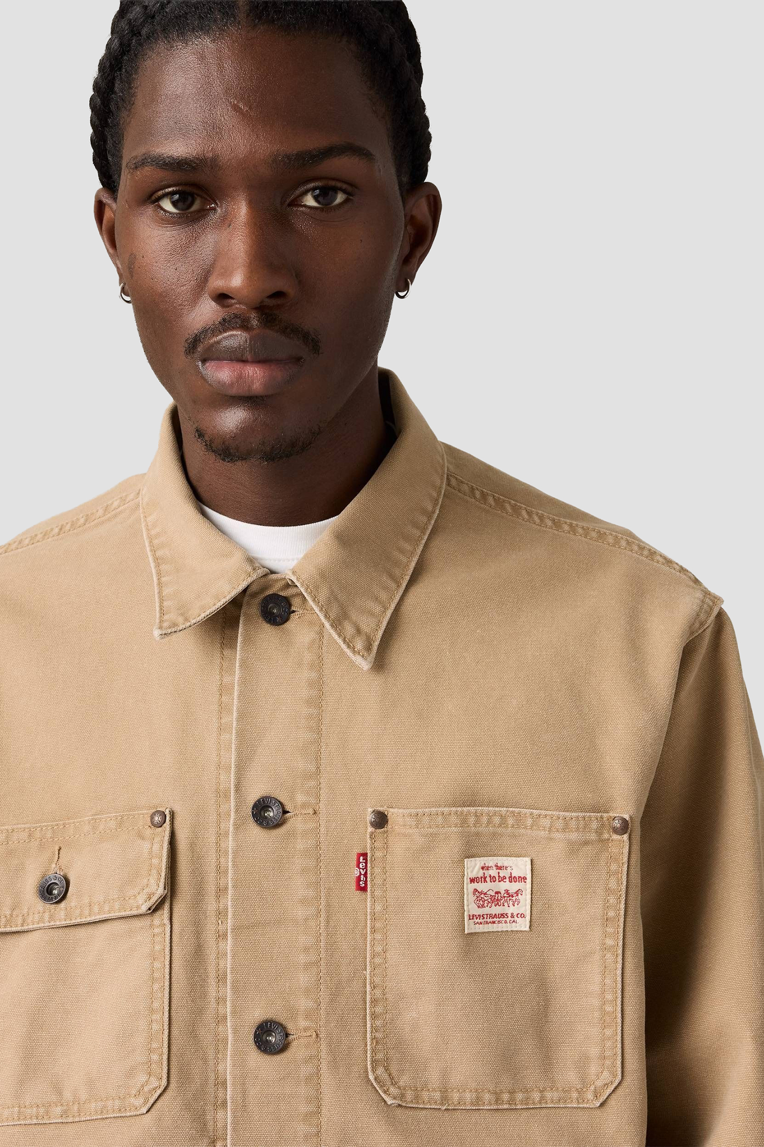 Чоловіча бежева джинсова куртка Levi’s® A4820;0023