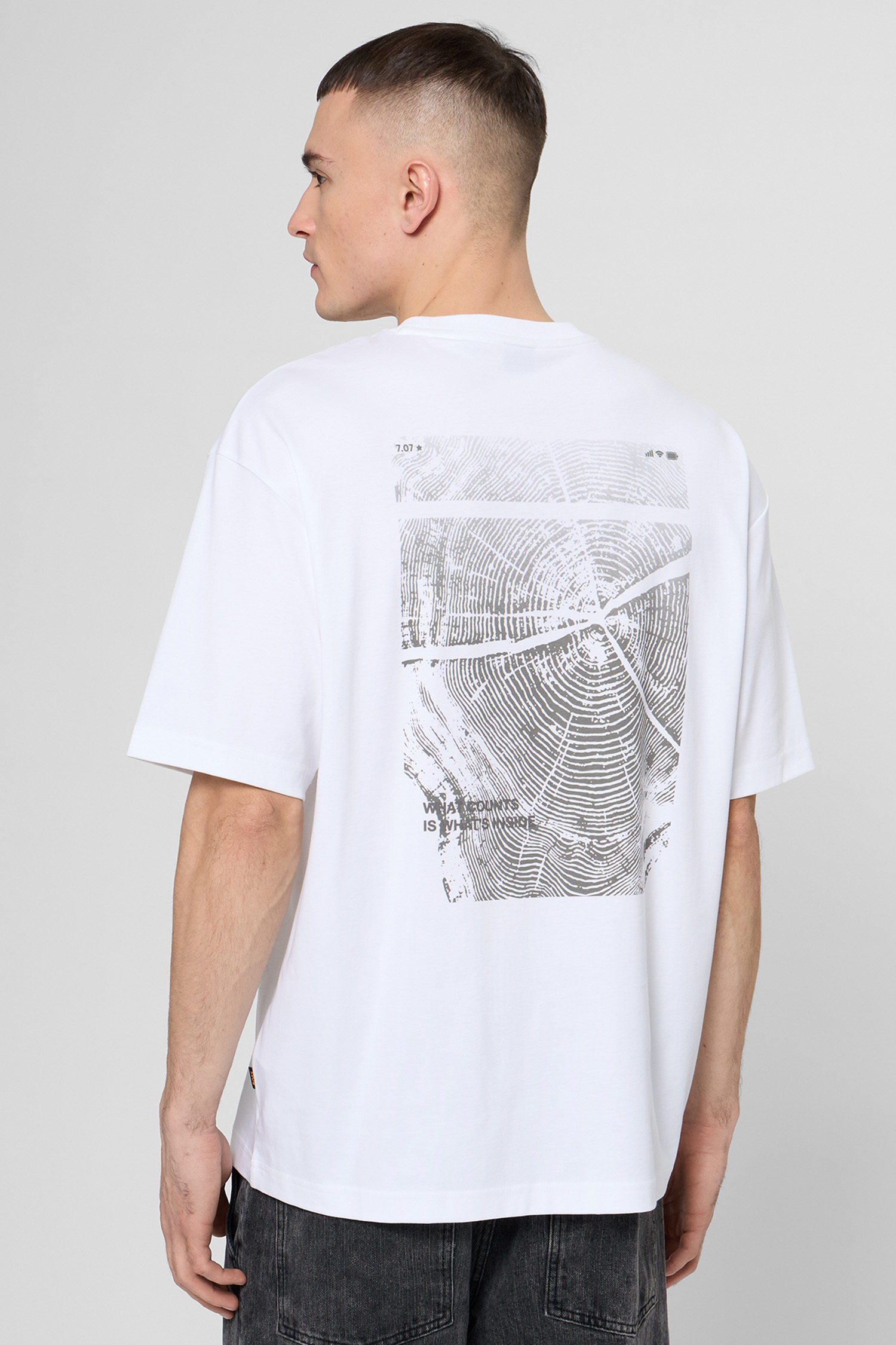 Чоловіча біла футболка BOSS 50556032;100