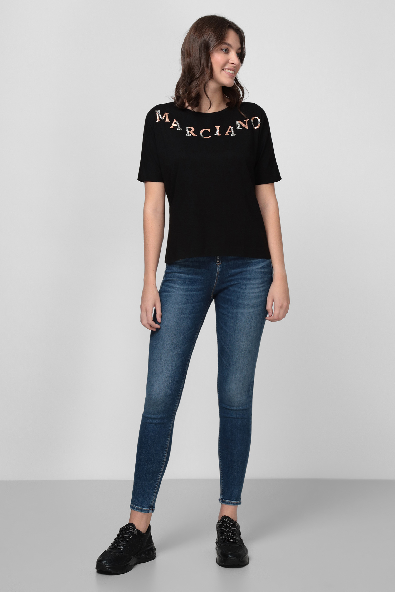 Жіноча чорна футболка Marciano Guess 0BG622.6007A;JBLK