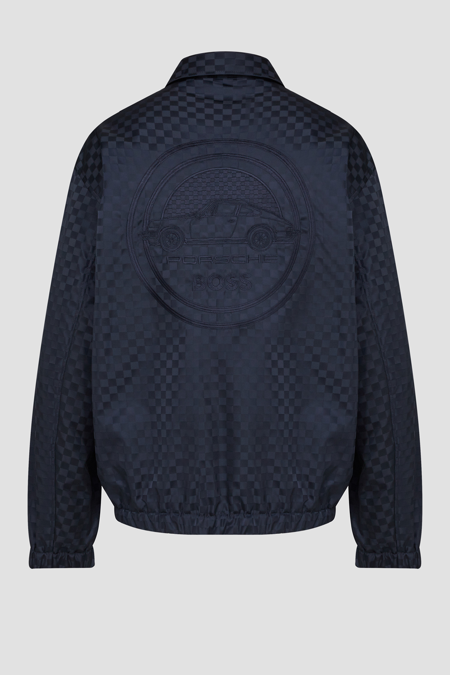 Чоловіча темно-синя куртка з візерунком Boss x Porsche BOSS