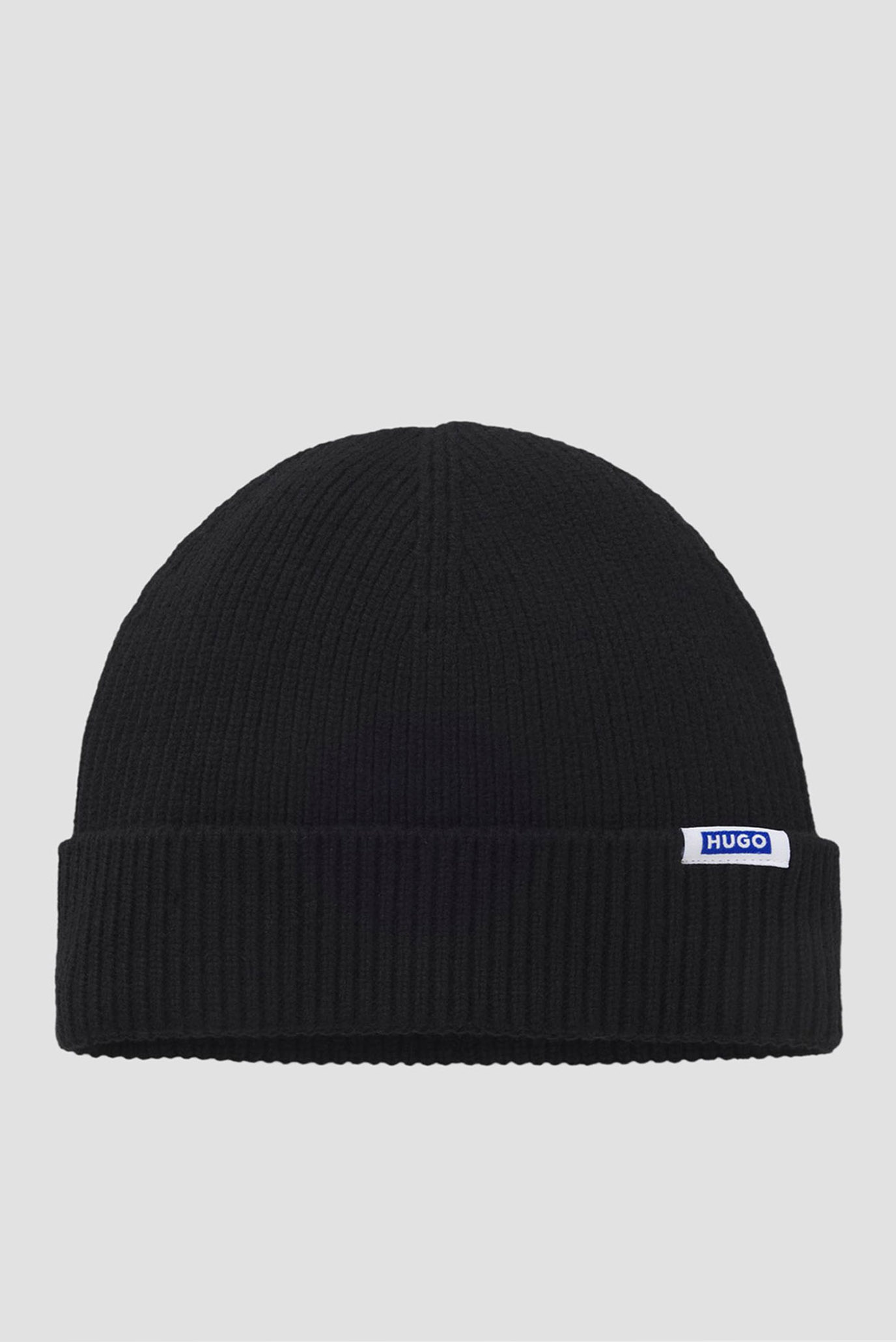 Чоловіча чорна шапка HUGO BLUE 50551371;001