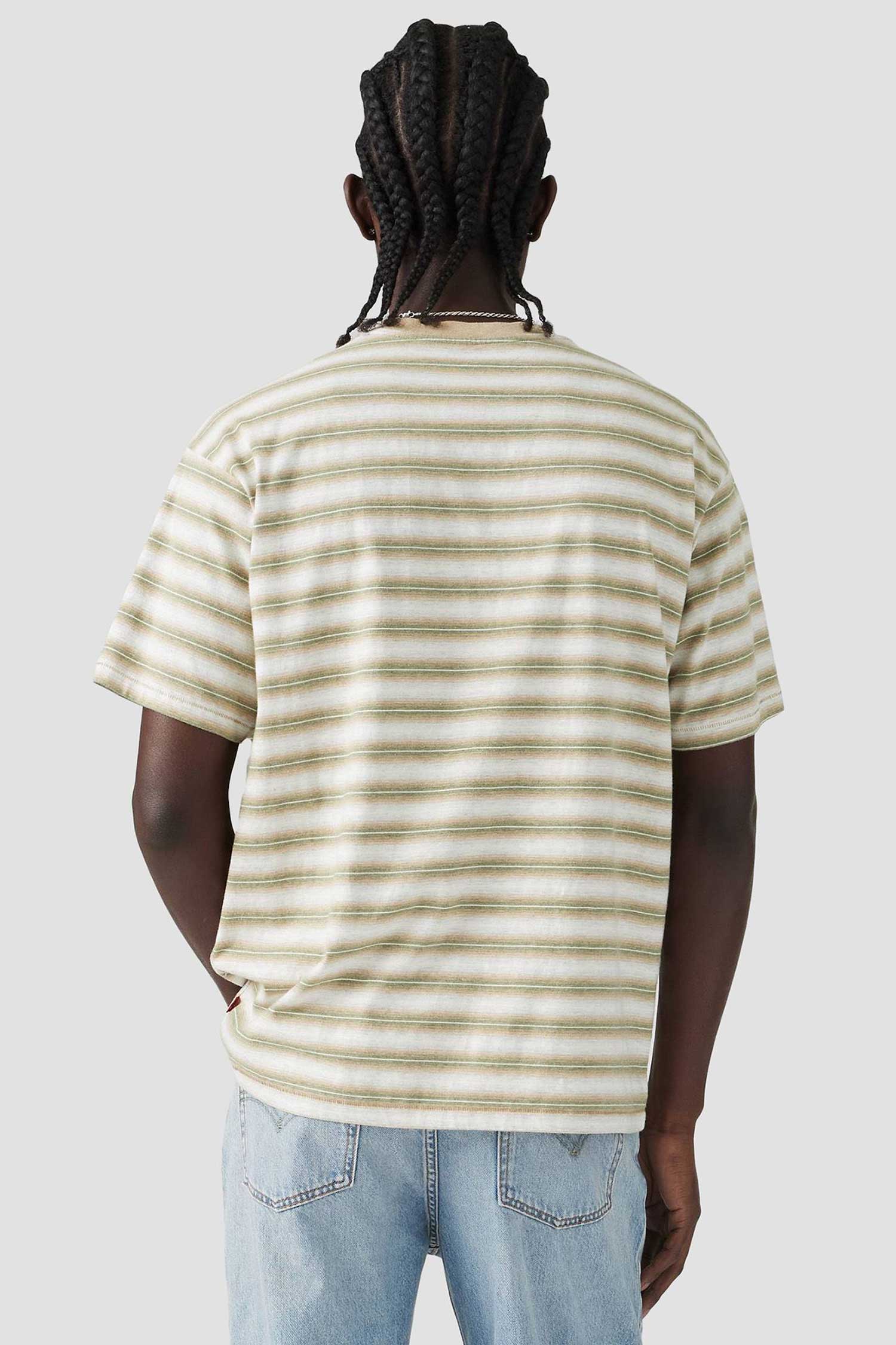 Мужская бежевая футболка в полоску Levi’s® A0637;0154