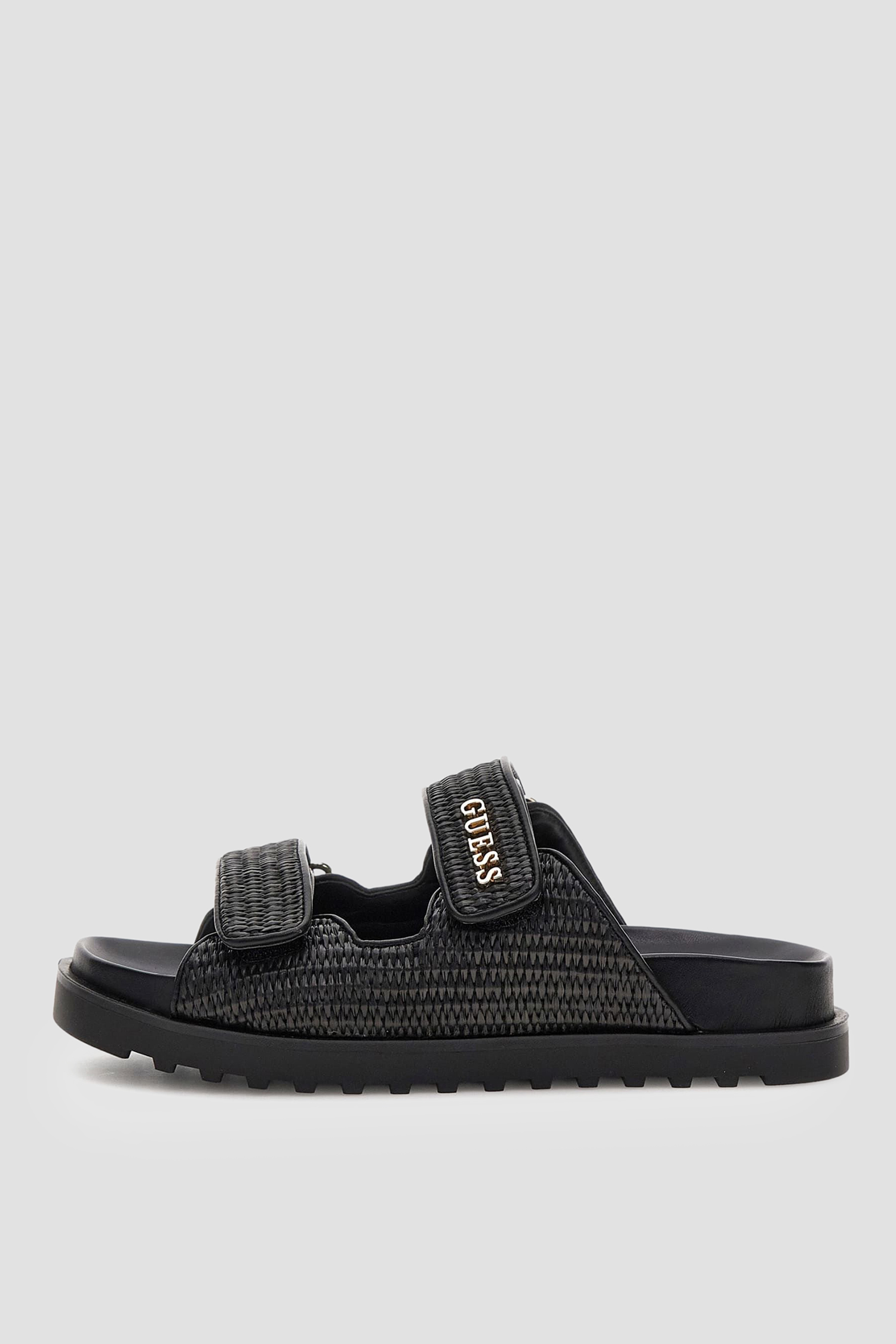 Женские черные слайдеры Guess FLJFDE.FAP19;BLACK