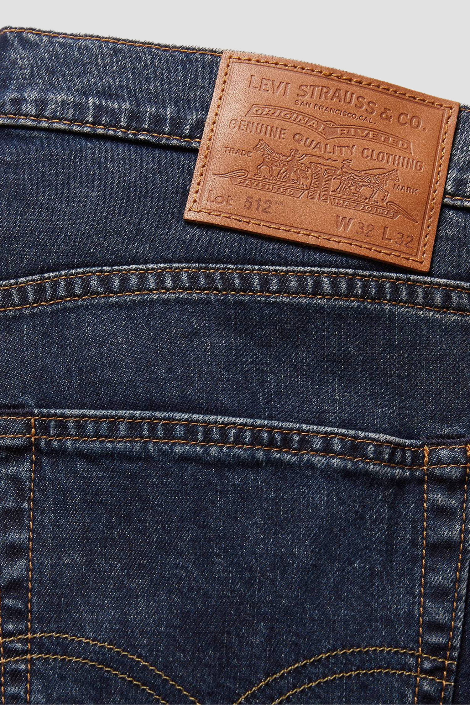 Мужские темно-синие джинсы 512® Slim Taper Levi’s® 28833;1290