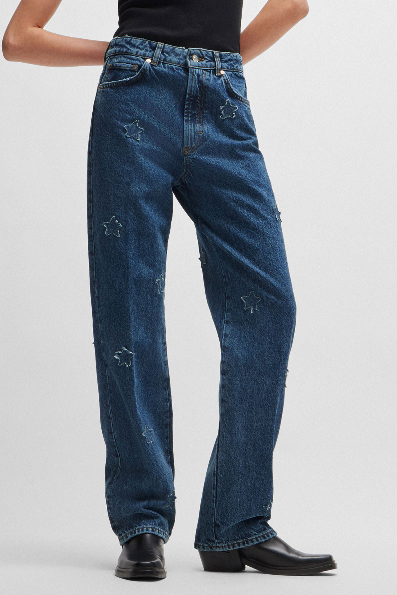 Женские темно-синие джинсы HUGO 50513738;415