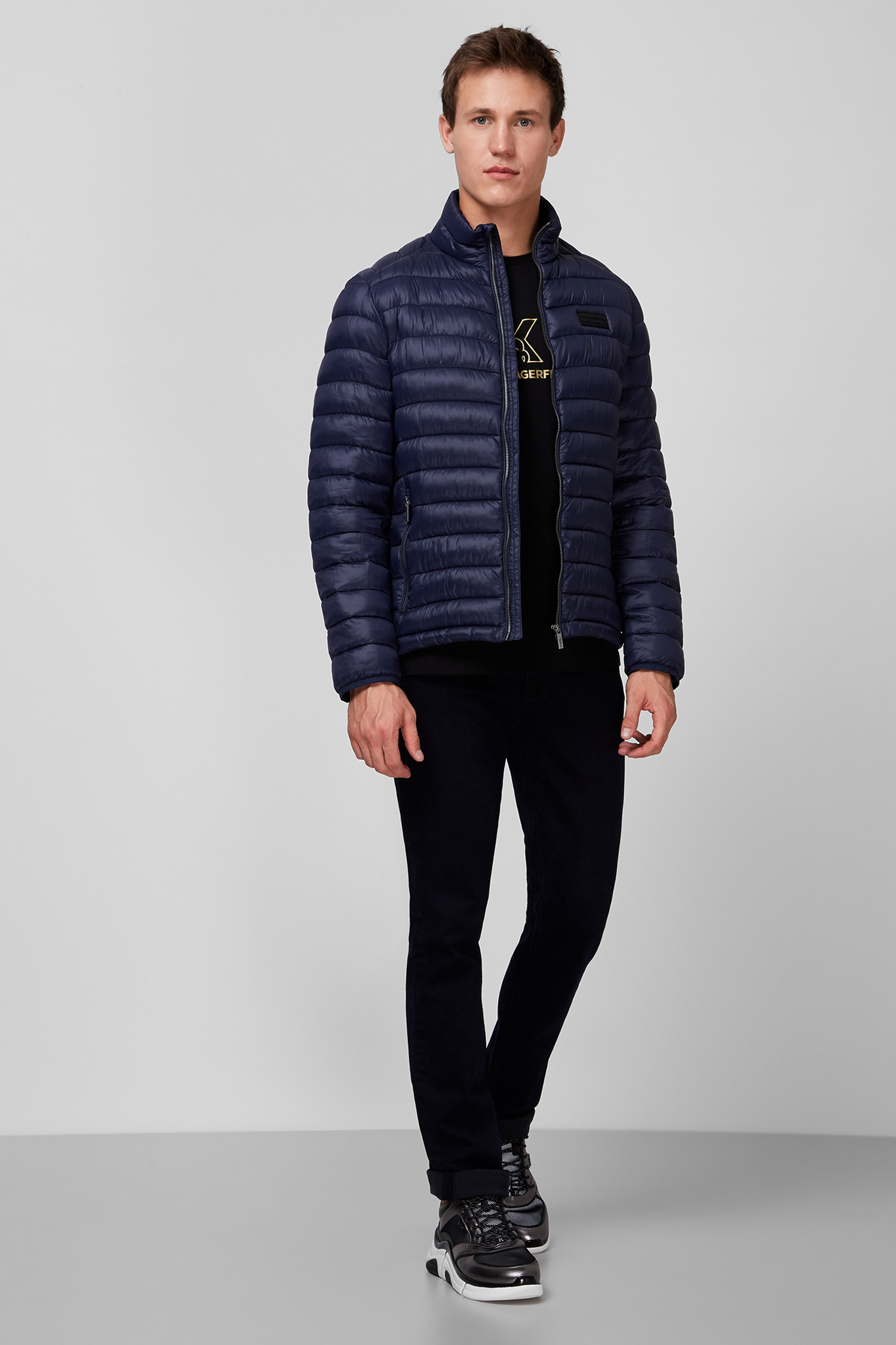 Мужская темно-синяя куртка Karl Lagerfeld 502590.505090;690