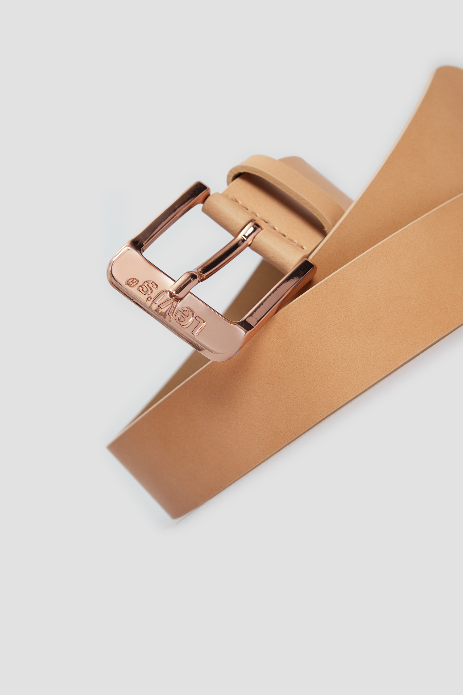 Женский бежевый кожаный ремень Levi’s® 231717;3.21