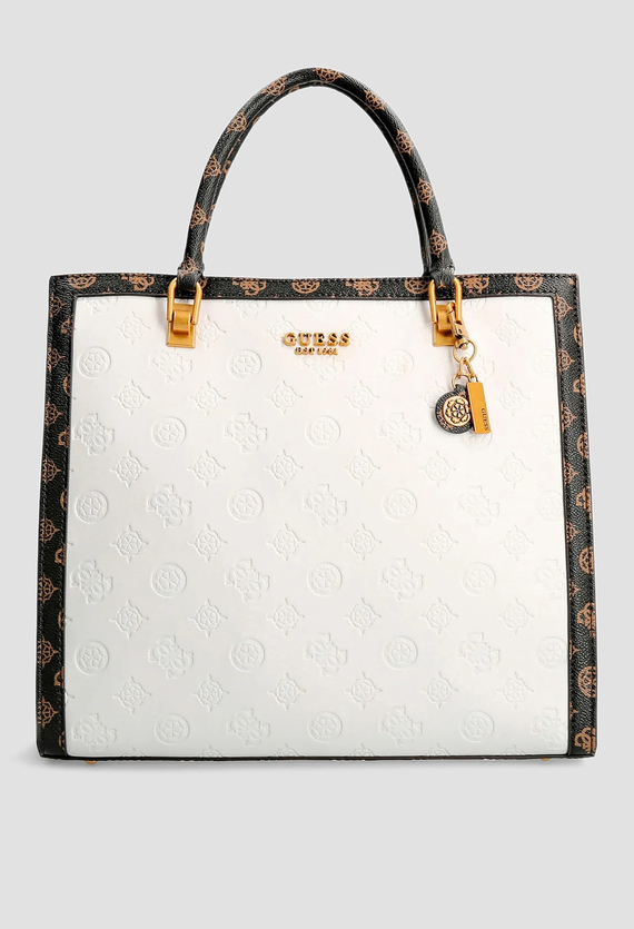 Женская белая сумка Guess HWPB85.58230;WLT — Ultrashop