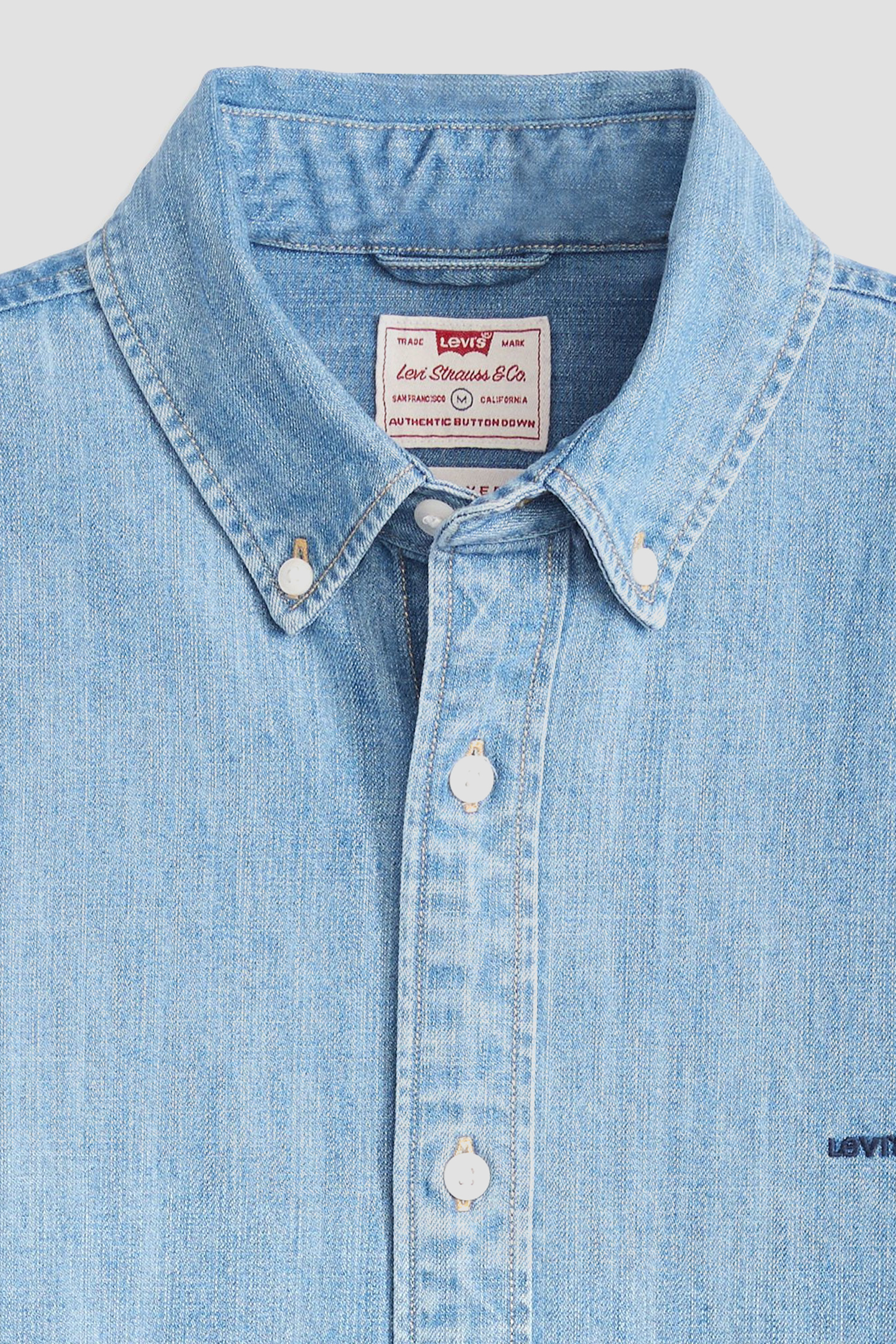 Мужская голубая джинсовая рубашка Levi’s® A9161;0007