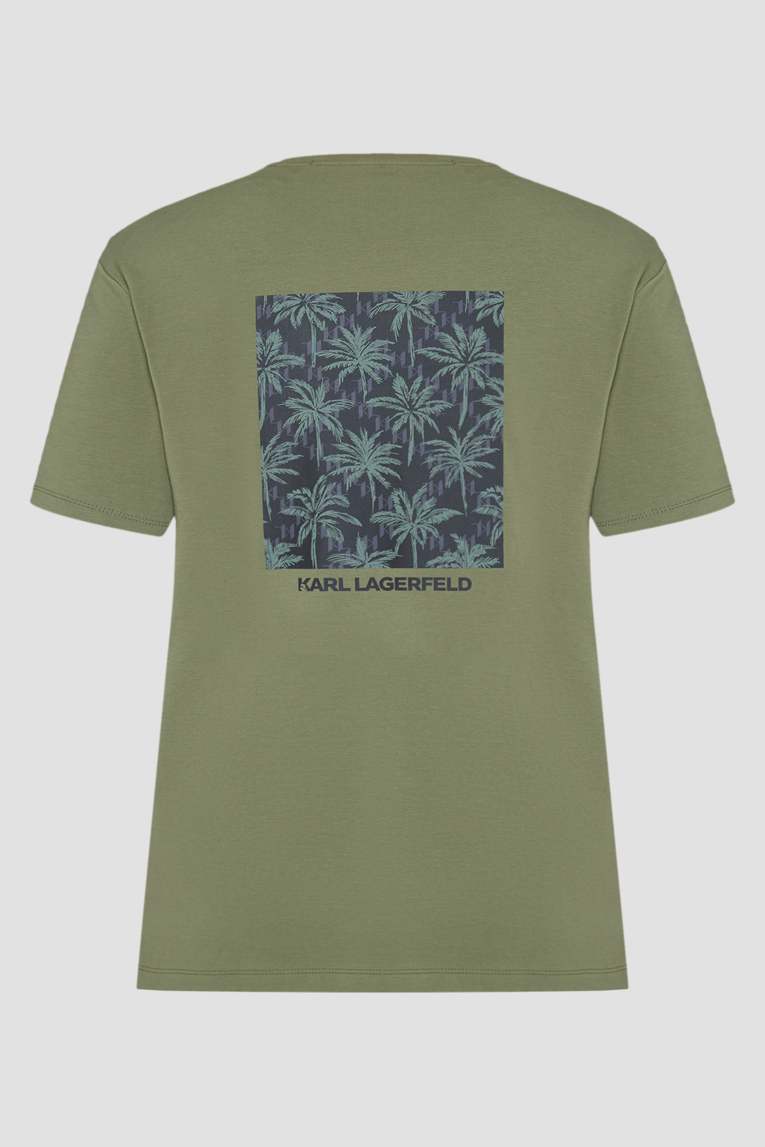 Чоловіча зелена футболка Karl Lagerfeld 562221.755040;550