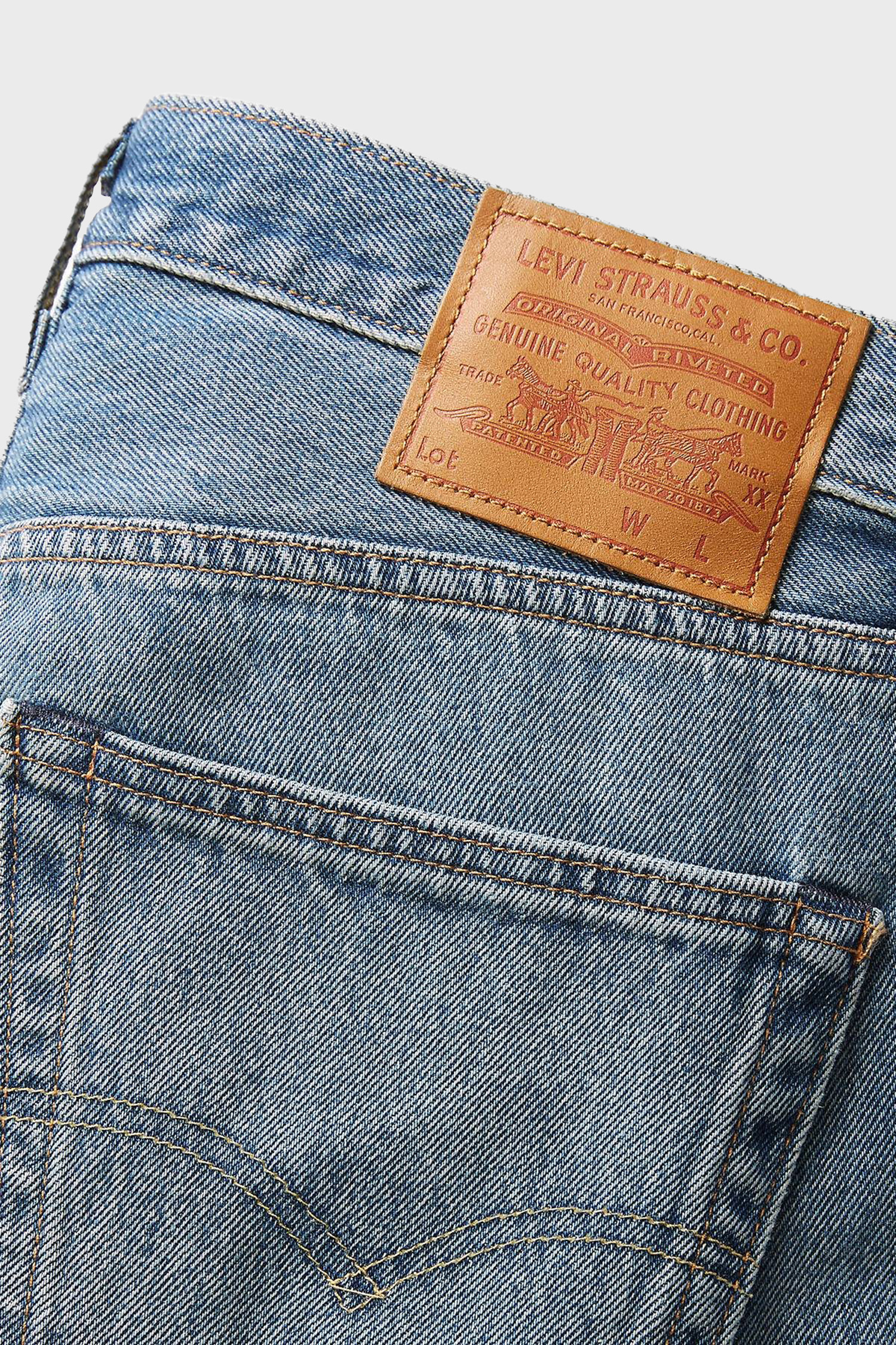 Чоловічі сині джинси 501® Straight Levi’s® 00501;3498