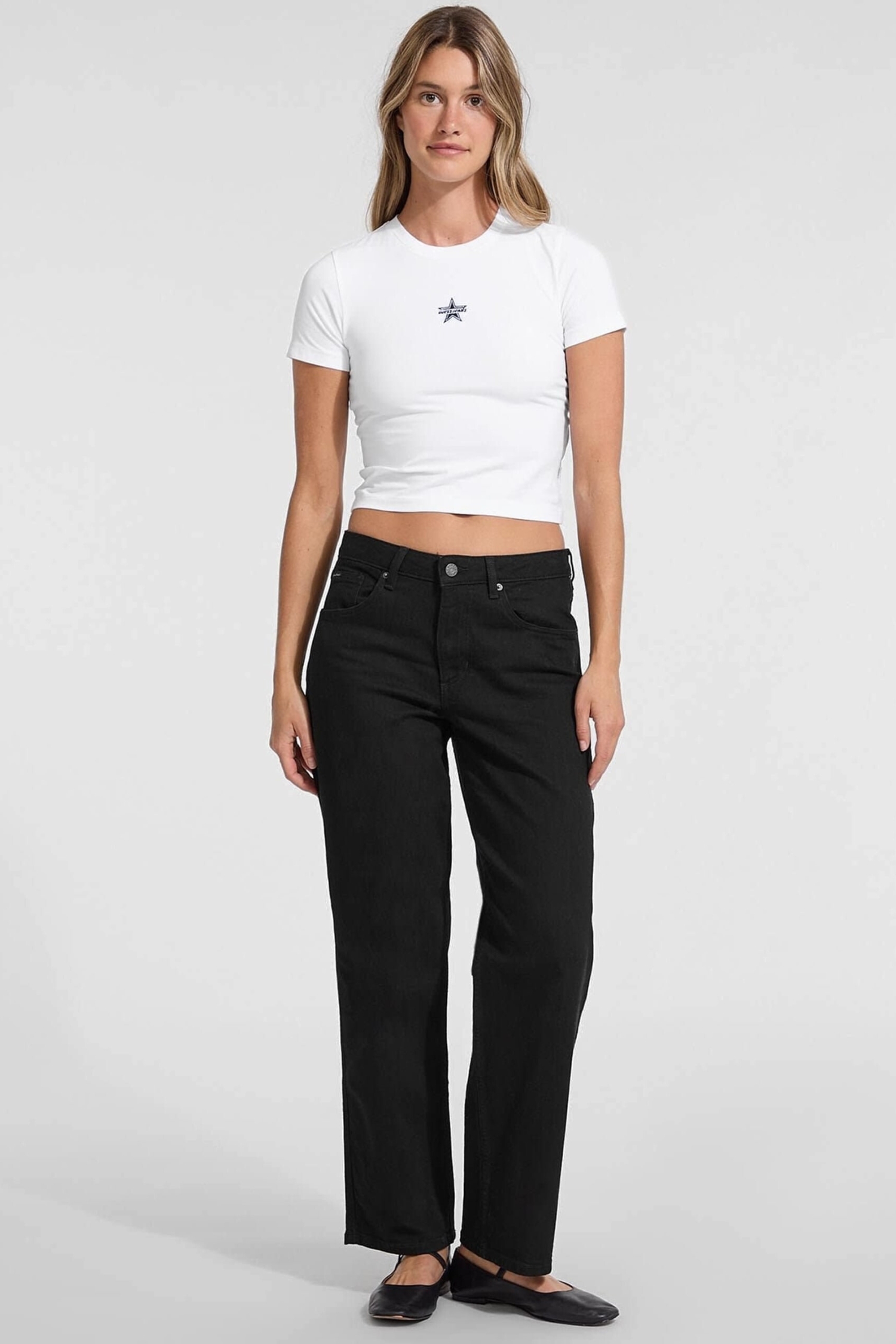 Женские черные джинсы Guess Jeans W5YA0I.D0141;BL4O
