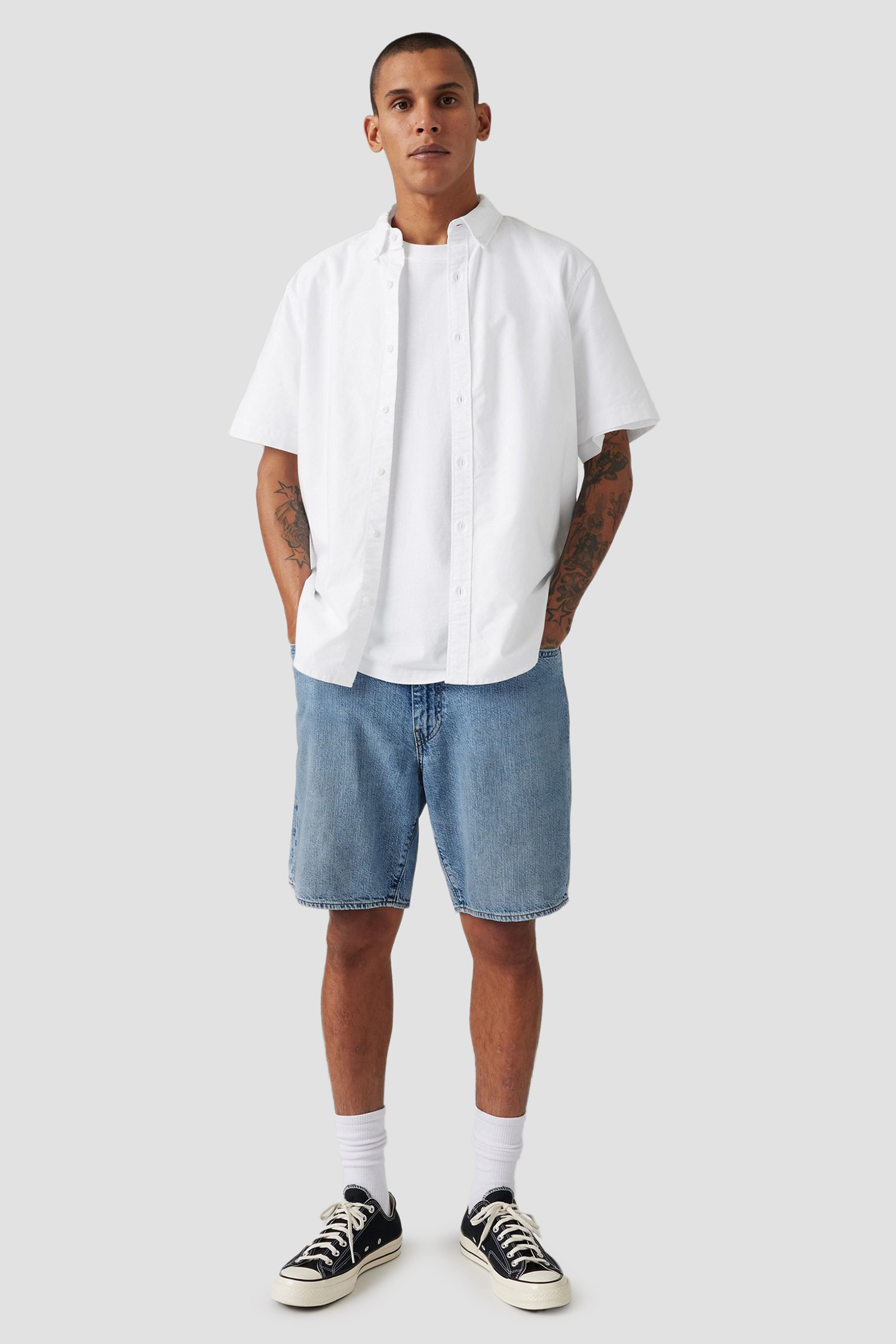 Чоловічі сині джинсові шорти  468™ Stay Loose Levi’s® A8461;0015
