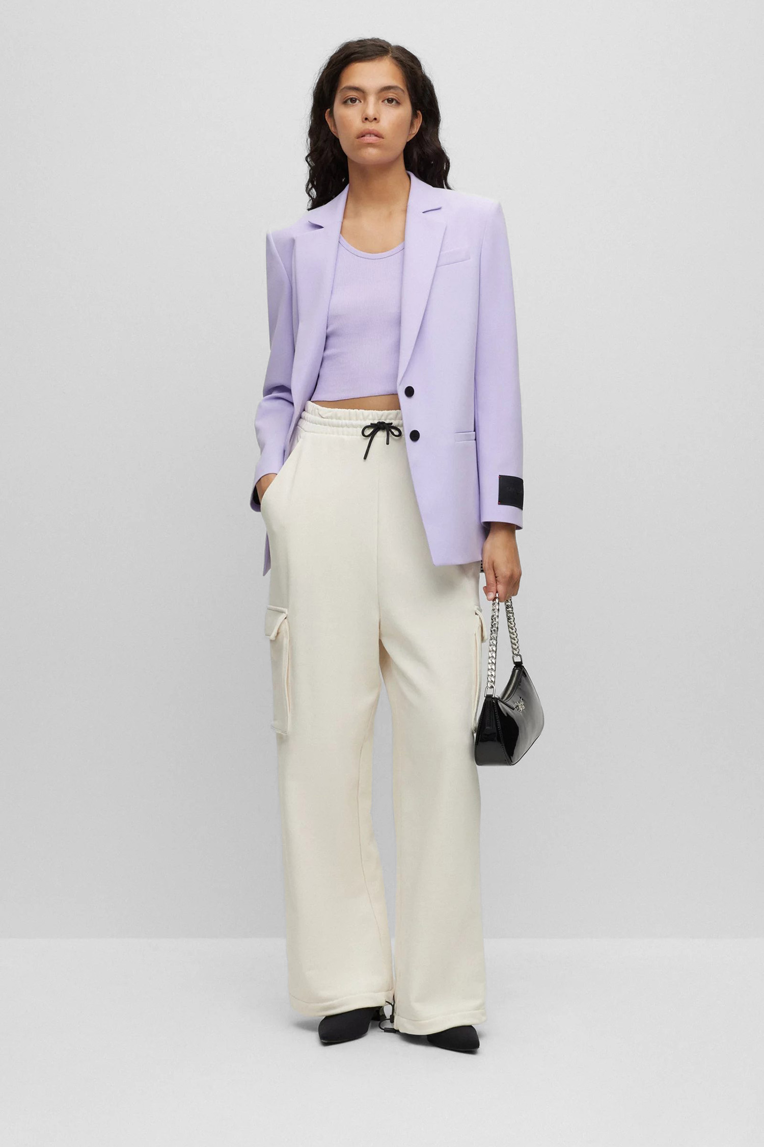 Женские белые спортивные брюки HUGO 50495161;110