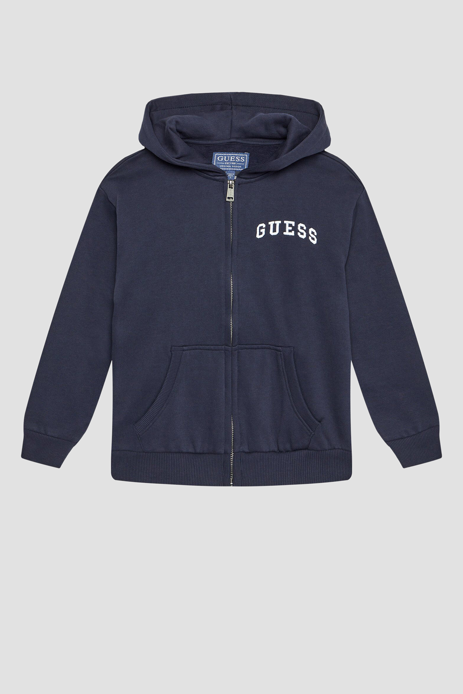 Дитяча темно-синя кофта на блискавці Guess Kids L4BQ25.KAX74;G7V2