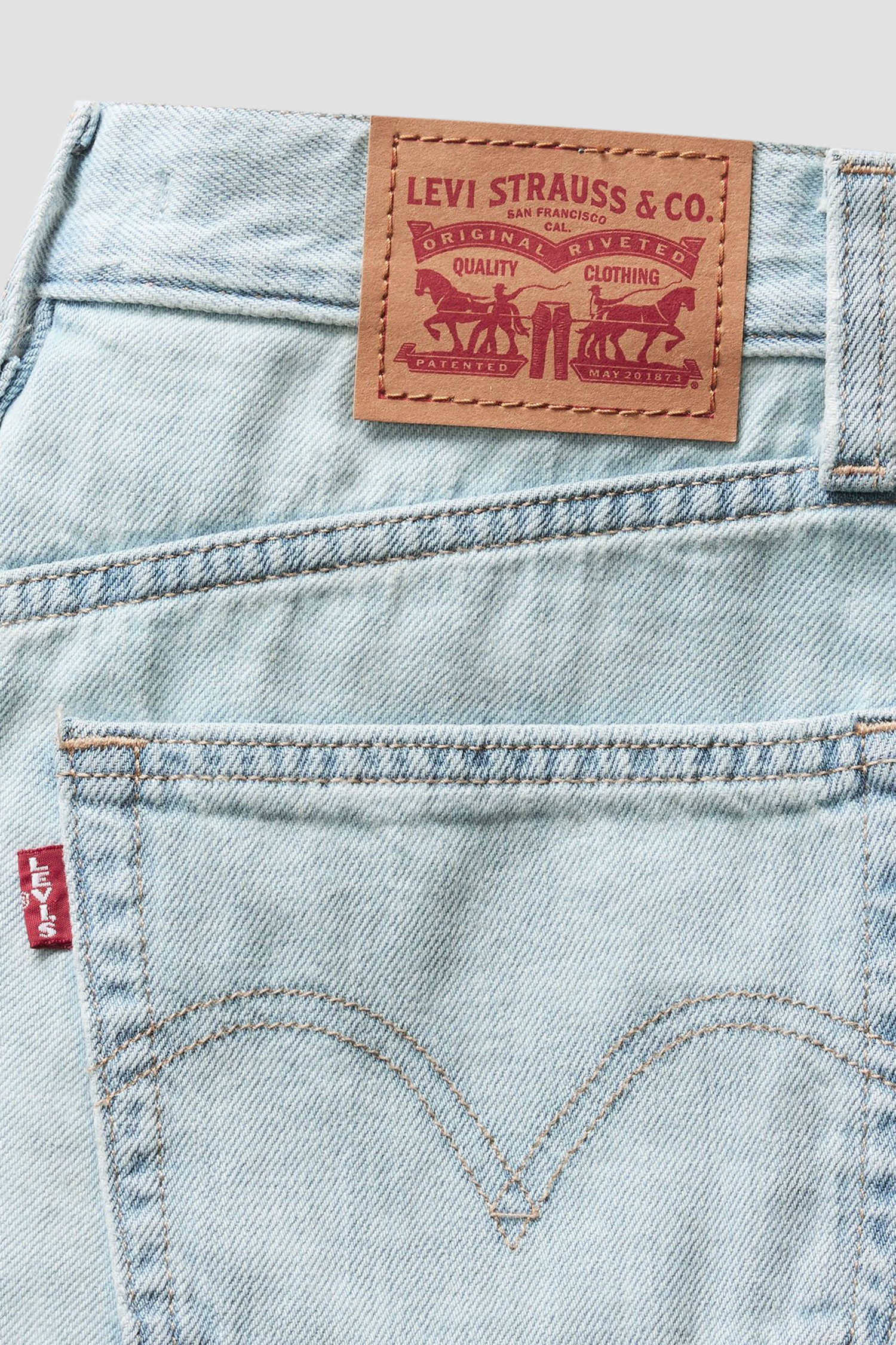 Жіночі блакитні джинсові шорти High Rise Baggy Levi’s® A9311;0016