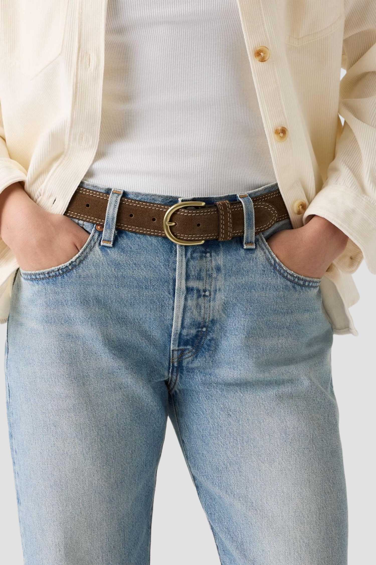 Женский коричневый замшевый ремень Levi’s® 007ZL;0001