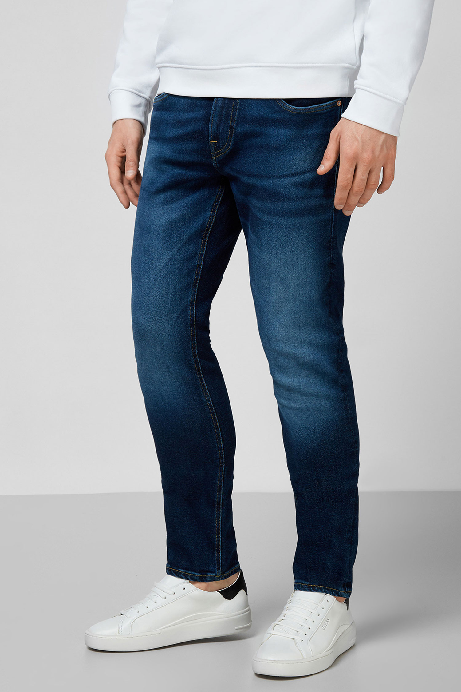 Мужские синие джинсы Guess M0BAN1.D4711;BLU5