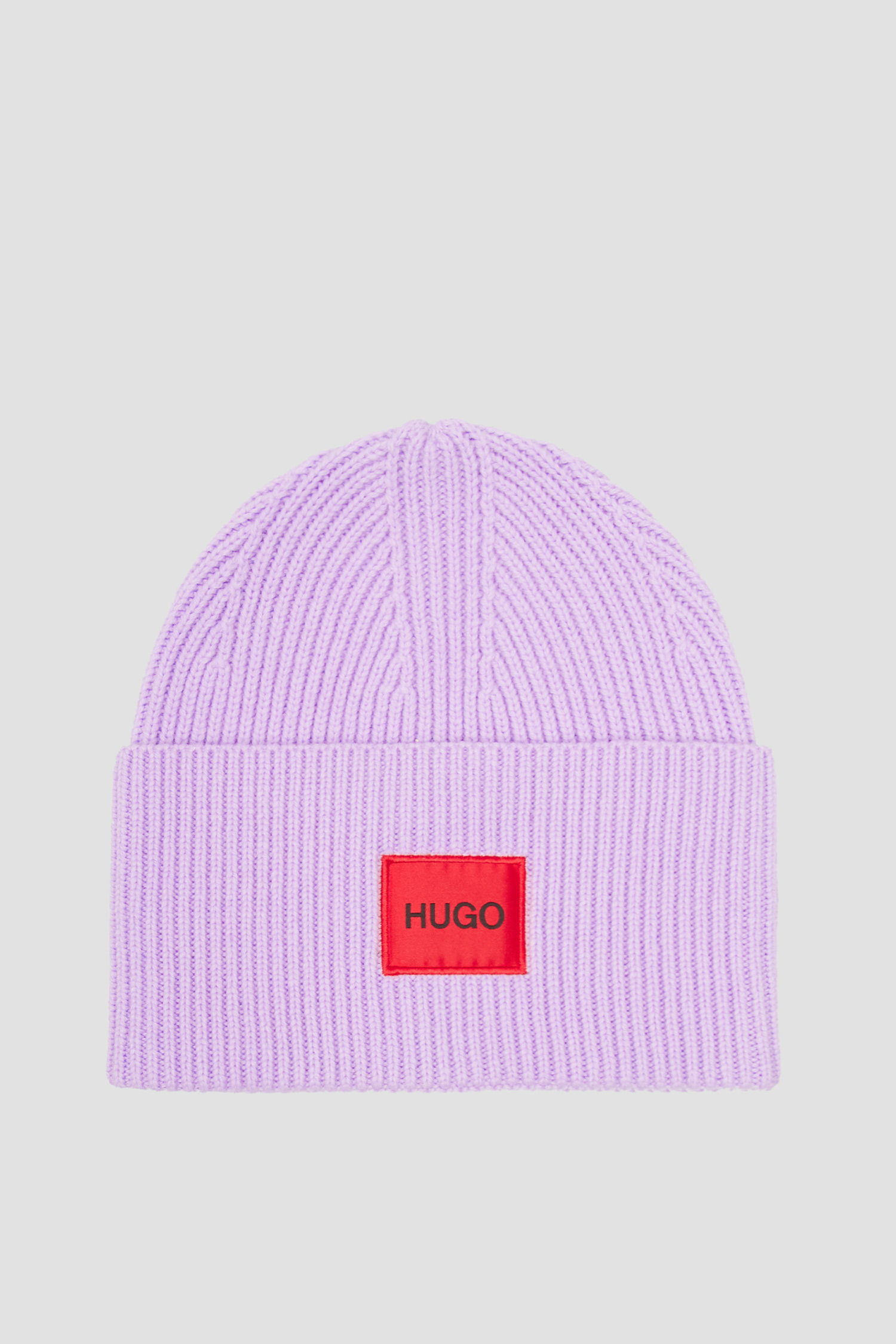 Жіноча фіолетова вовняна шапка HUGO 50461231;521
