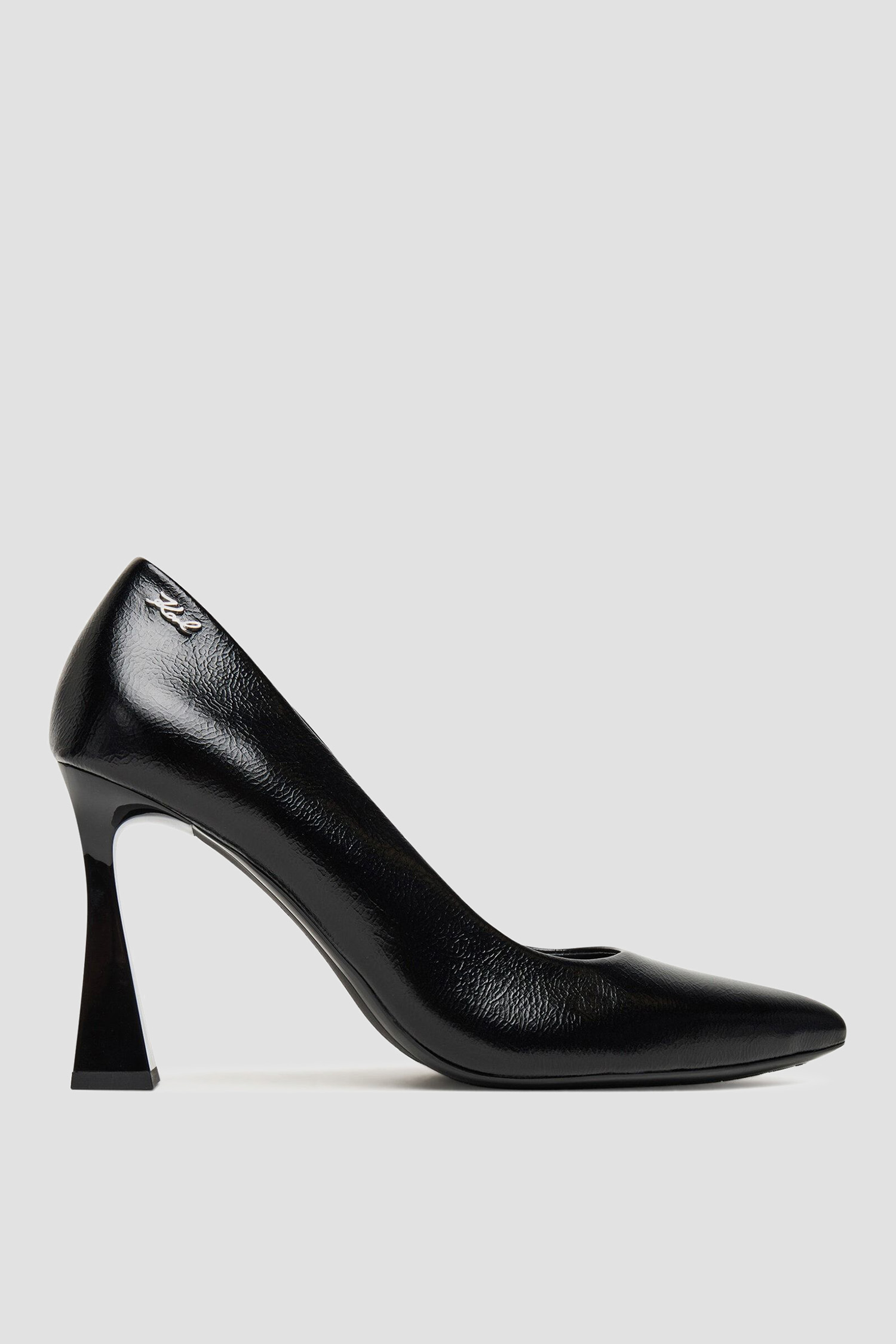Женские черные кожаные лодочки Karl Lagerfeld KL32011;100