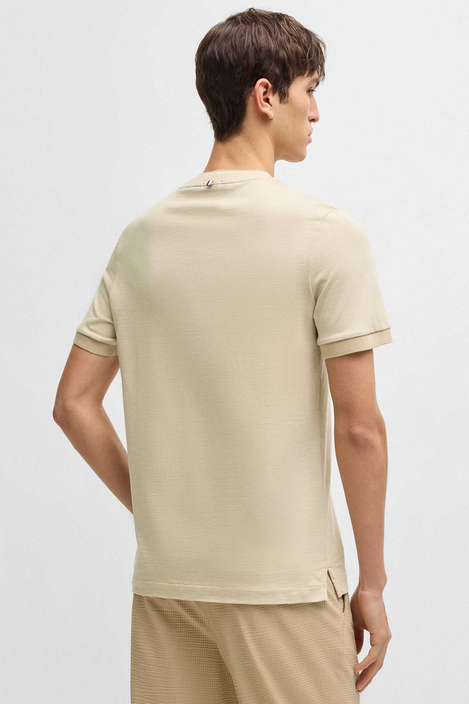 Мужская бежевая футболка BOSS 50536847;275