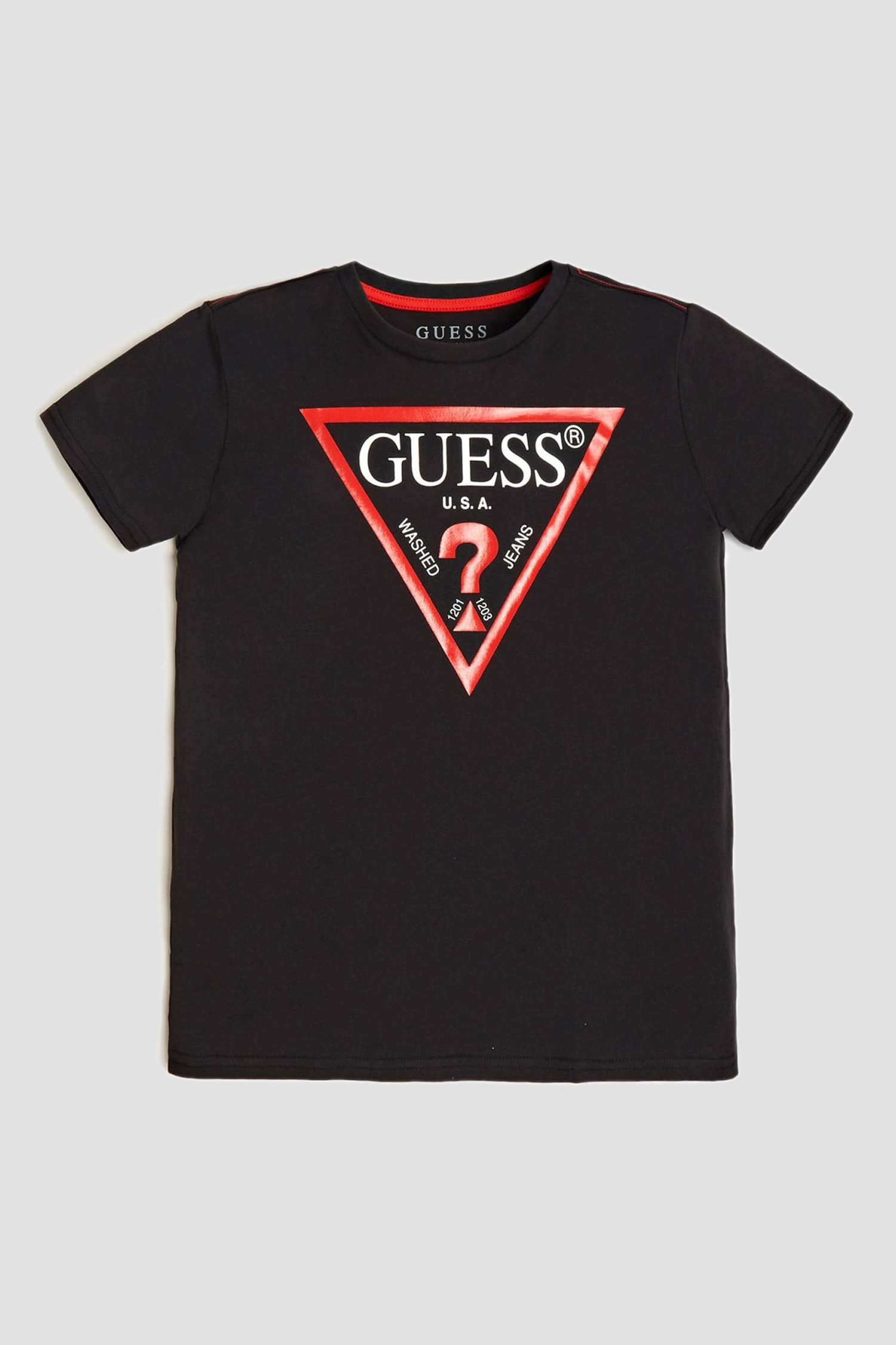 Детская черная футболка Guеss Kids L73I55.K8HM0;JBLK
