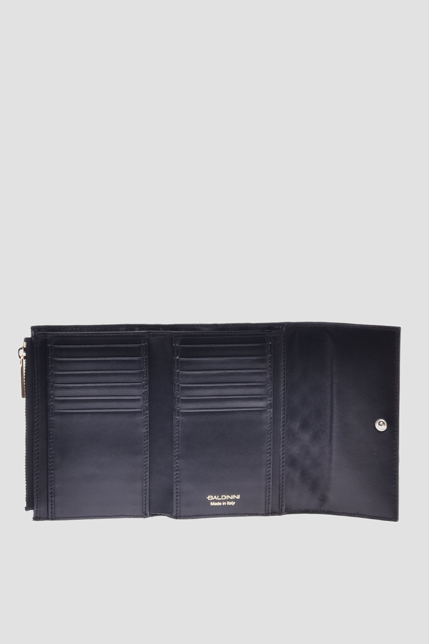 Женский черный кожаный кошелек BALDININI P3B015XXTRAP;0000