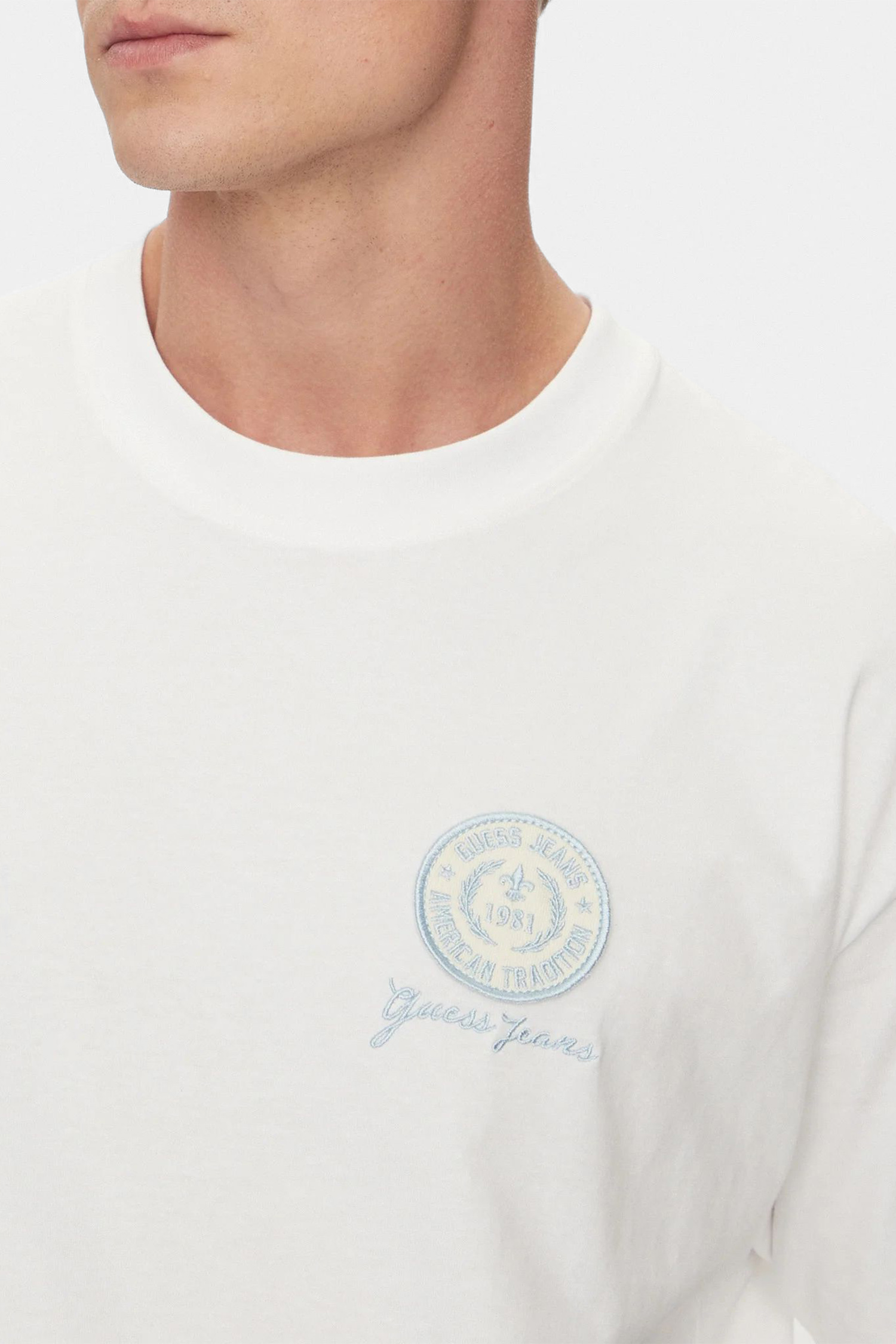 Мужская белая футболка Guess Jeans M5GI56.K8FQ4;G011