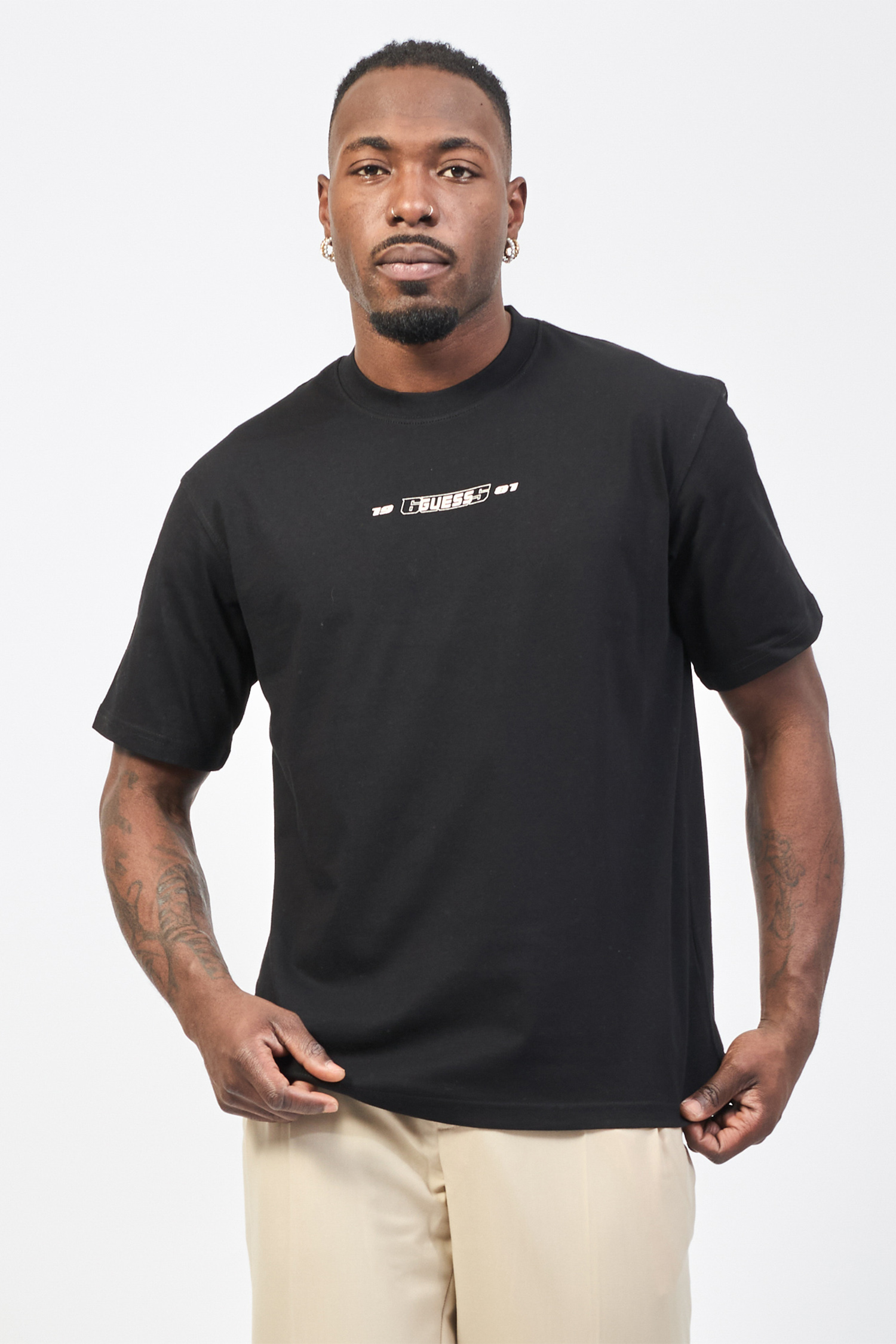 Чоловіча чорна футболка Guess Z5GI08.I3Z14;JBLK