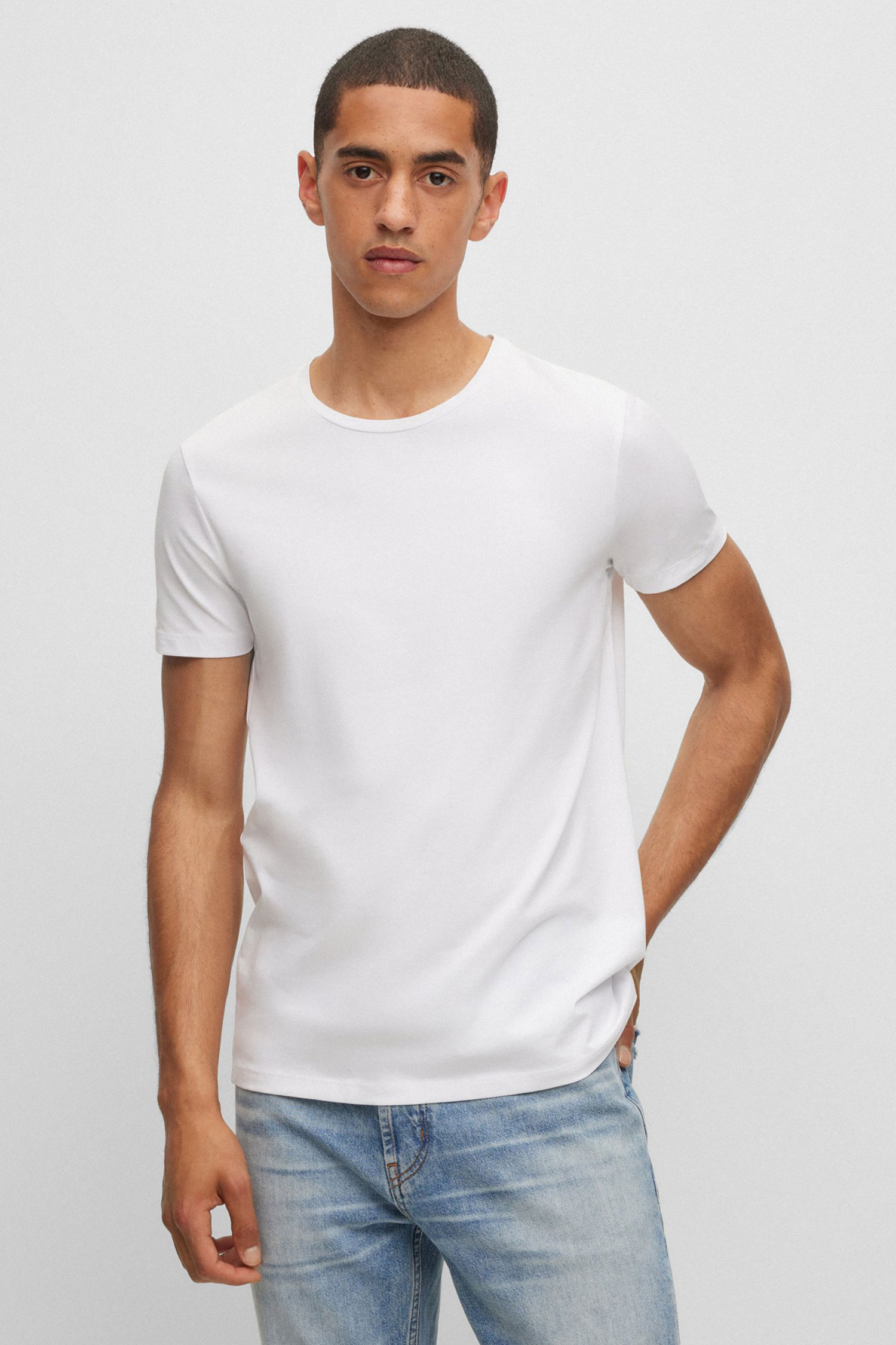 Чоловіча біла футболка (2 шт) HUGO 50325440;100