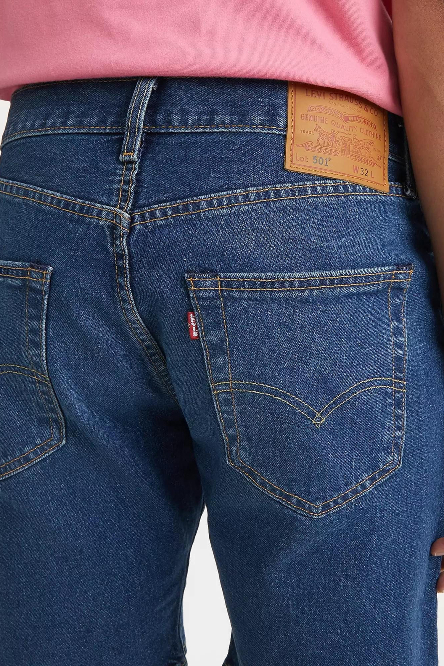 Мужские синие джинсовые шорты 501® Levi’s® 36512;0152