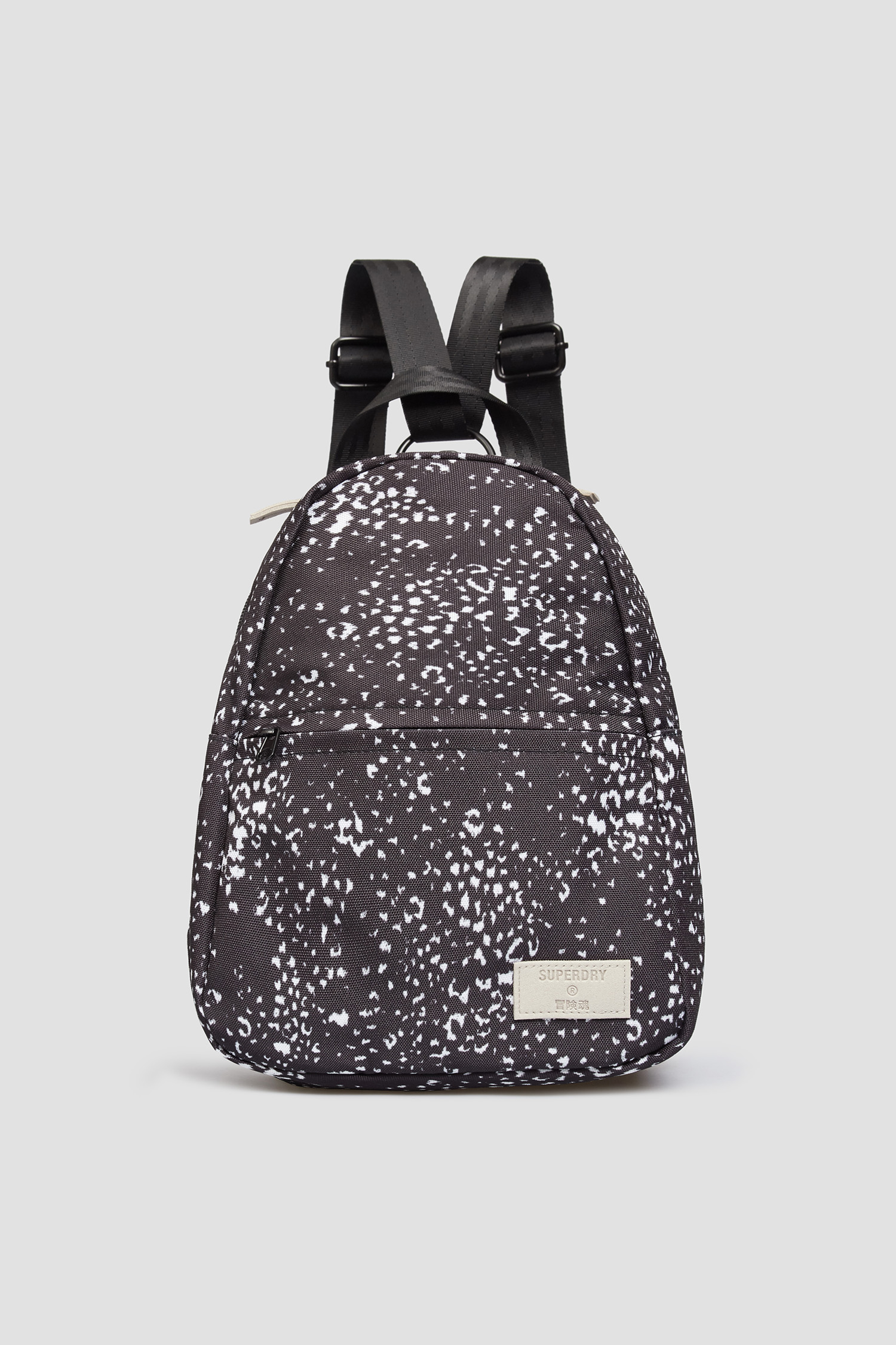 Жіночий чорний рюкзак з візерунком SuperDry W9110102A;3XD