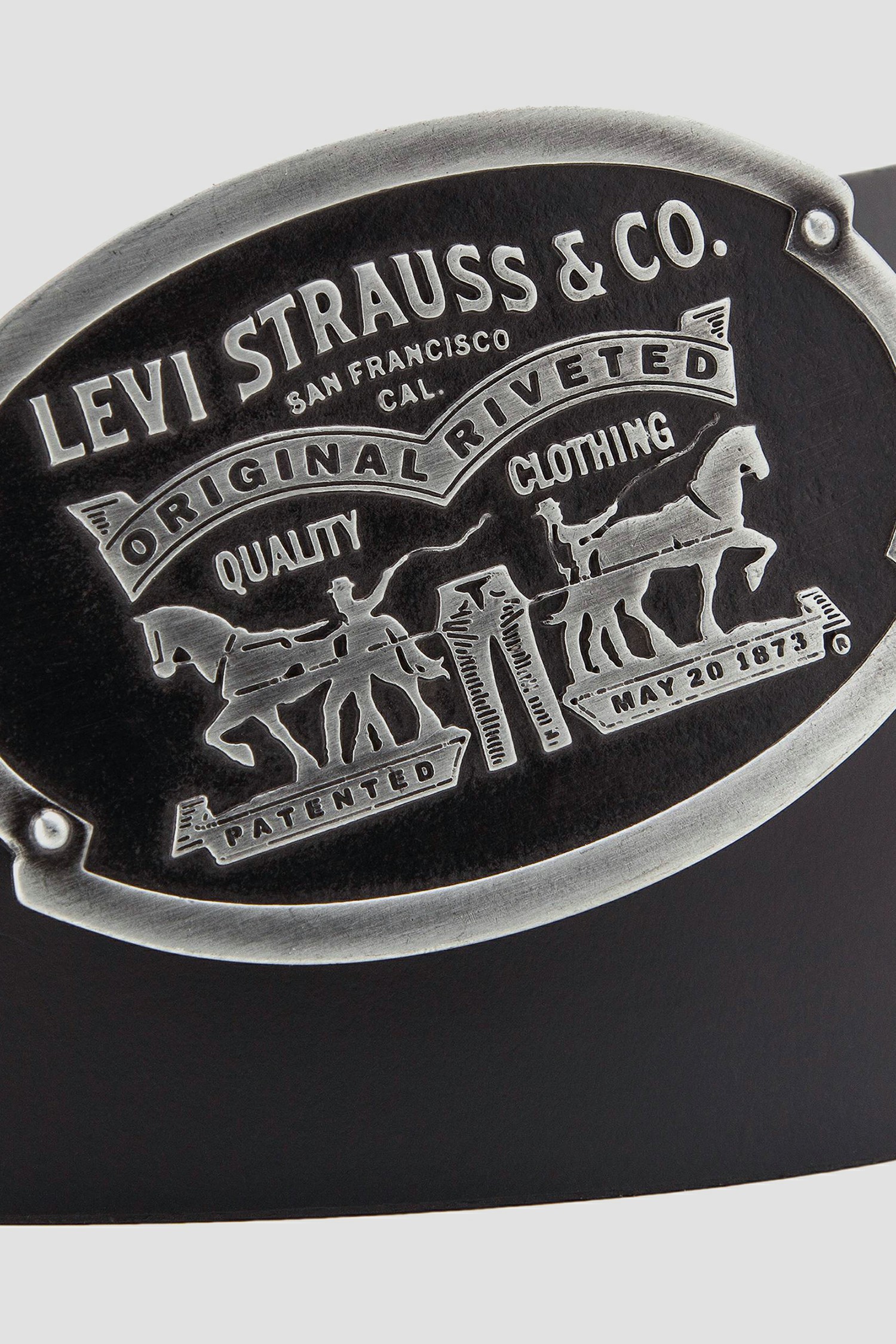 Чоловічий чорний шкіряний ремінь Levi’s® 38017;0046