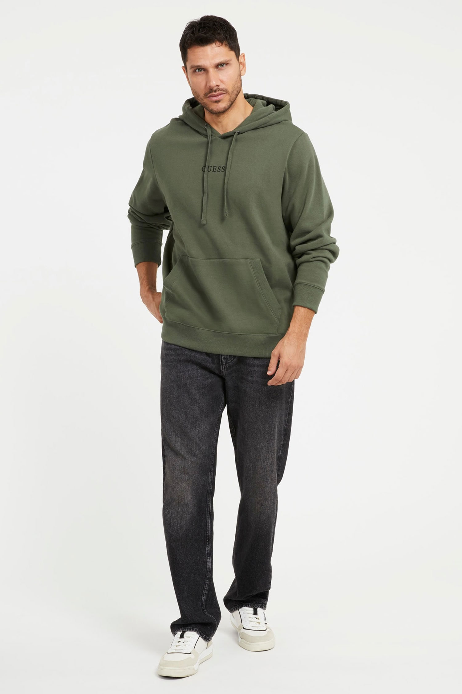 Мужское зеленое худи Guess M2BQ50.K9YH1;G8BK