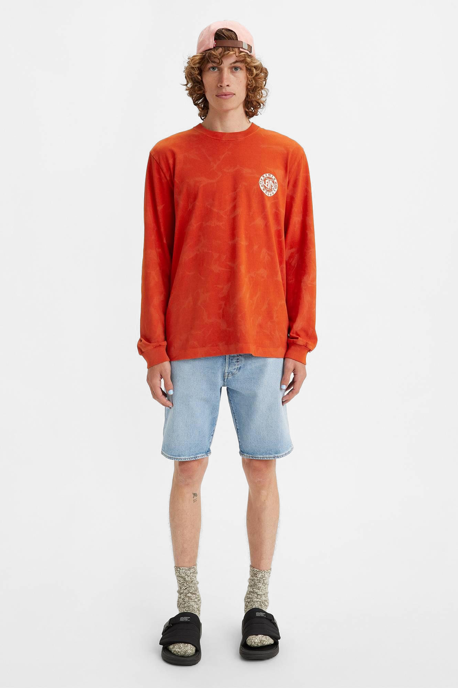 Мужские голубые джинсовые шорты 501® Levi’s® 36512;0186