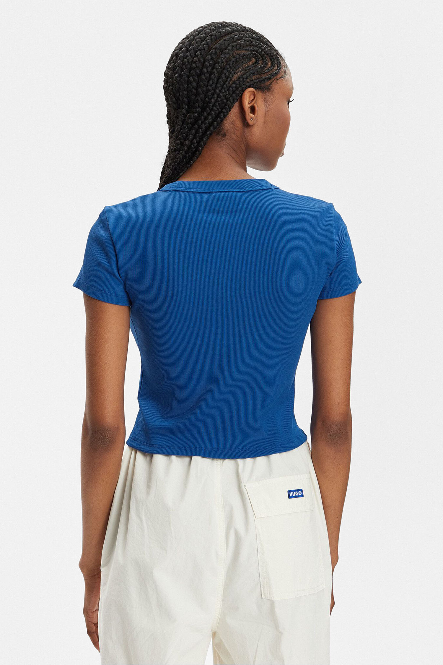 Женский синий топ HUGO BLUE 50510749;493