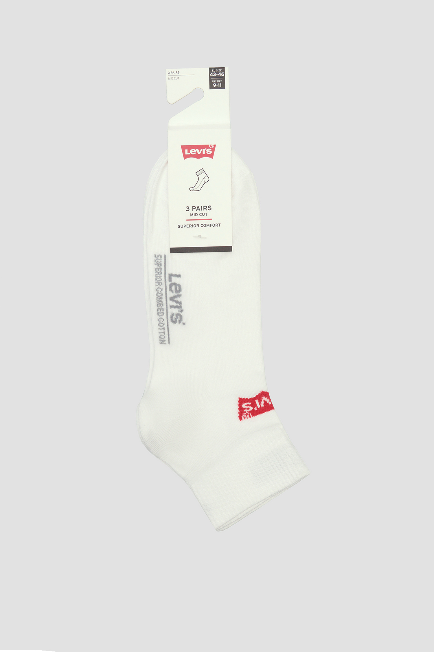 Белые носки (3 пары) Levi’s® 903051001;300