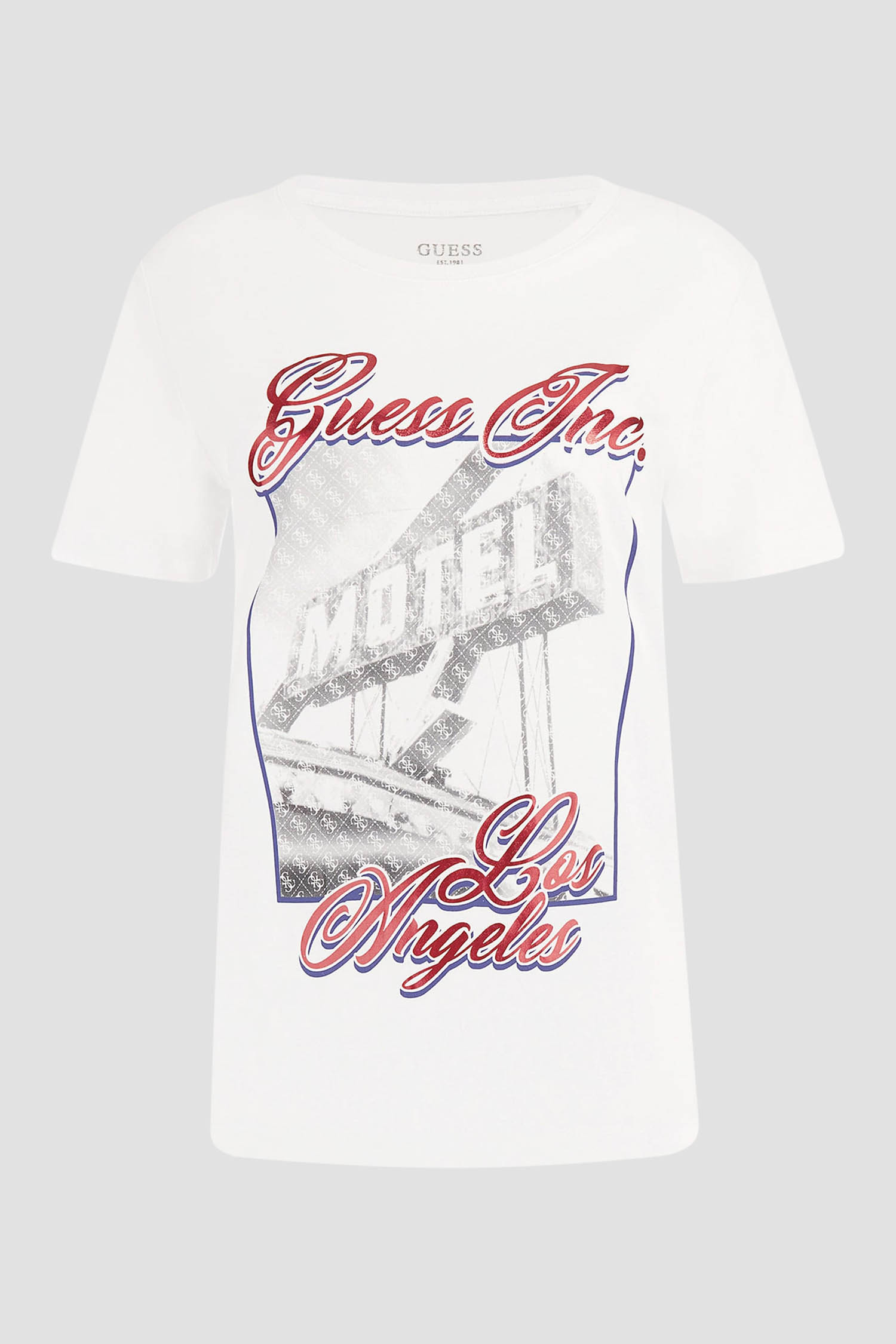 Жіноча біла футболка Guess W3GI20.JA914;G011