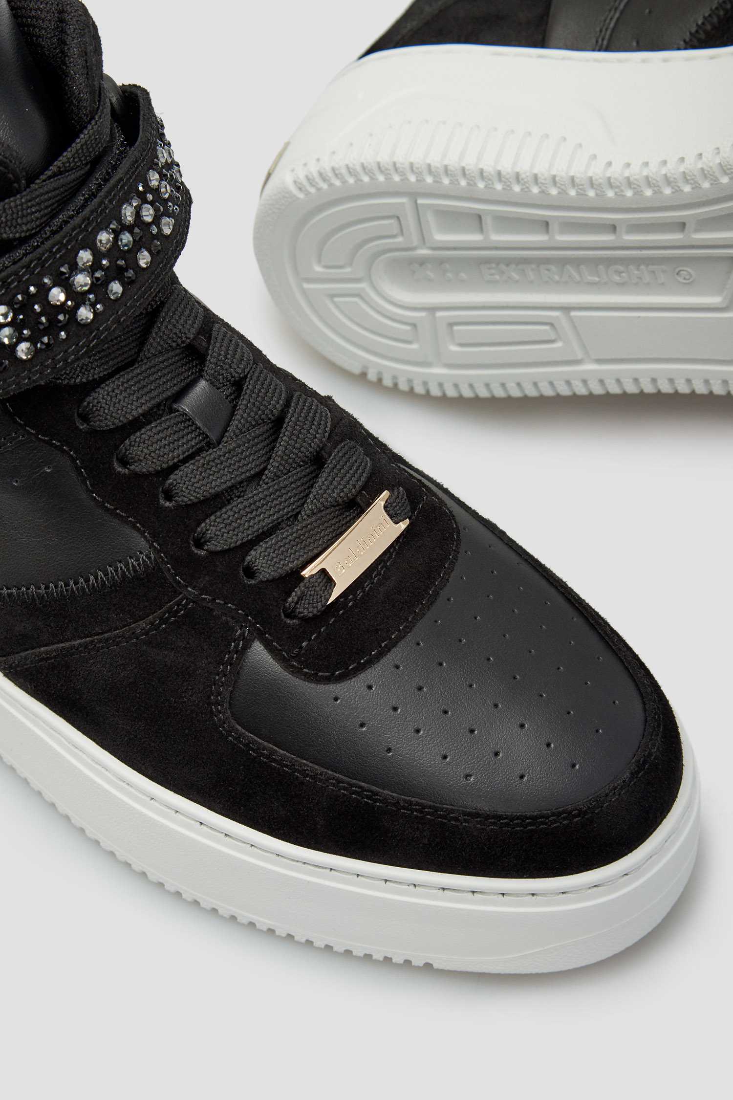 Женские черные кожаные хайтопы BALDININI D2BL31VICR;0000