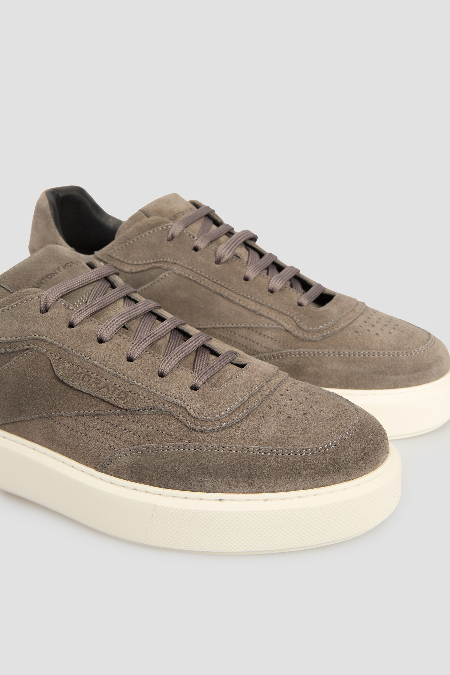 Чоловічі сірі замшеві снікерси Antony Morato MMFW01826.LE300005;9073