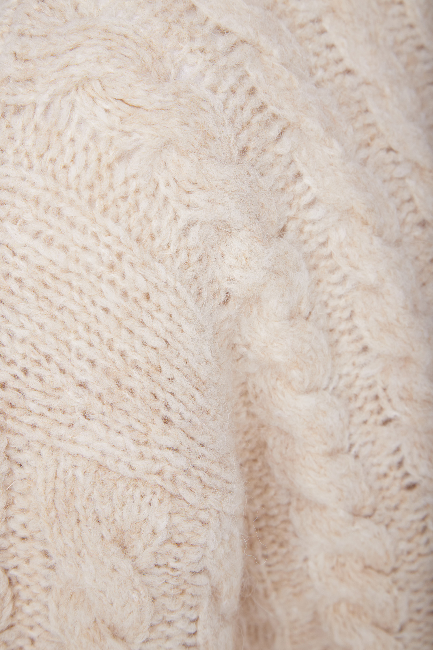 Женский бежевый шерстяной свитер HUGO 50500803;270