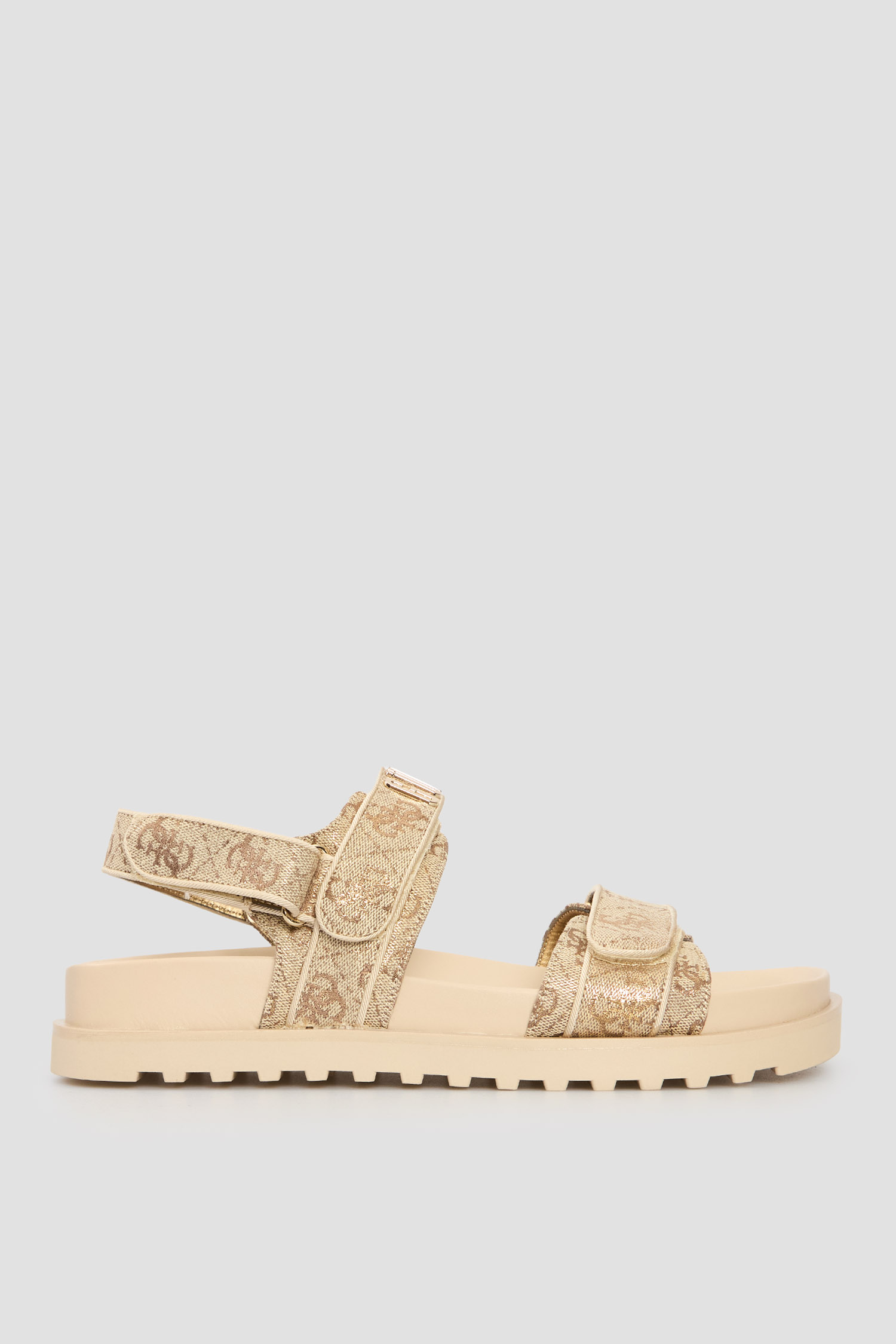 Женские золотистые сандалии с узором Guess FLJFDS.LEL03;GOLD