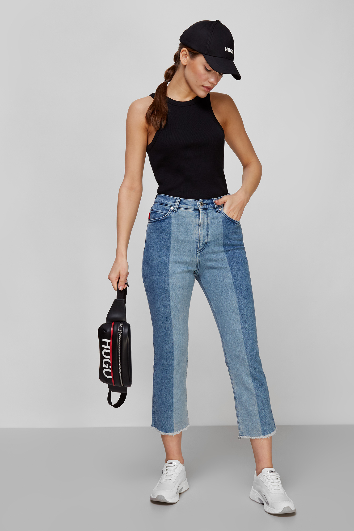 Женские голубые джинсы HUGO 50467471;435