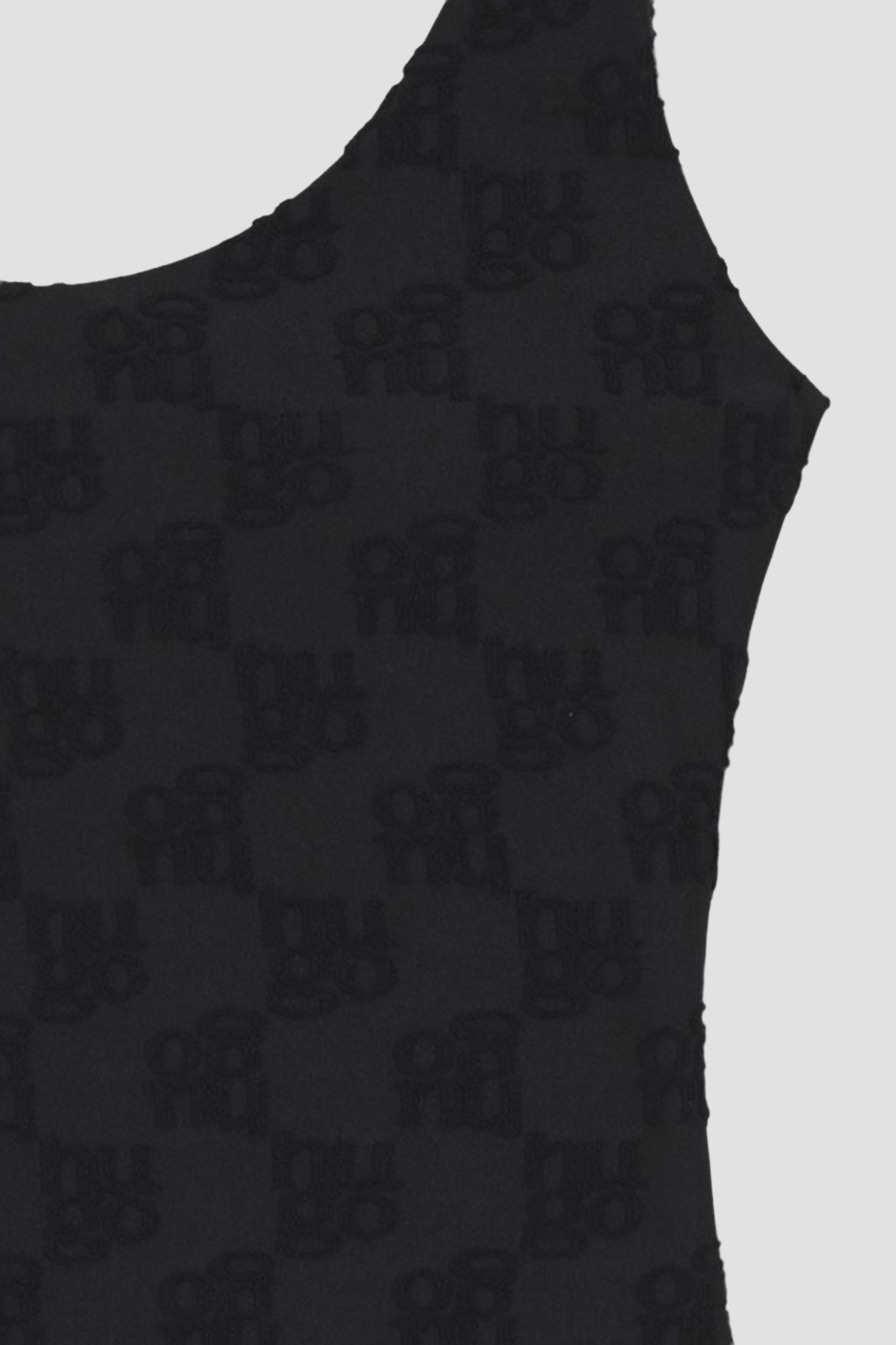 Женский черный купальник с узором HUGO 50561075;001