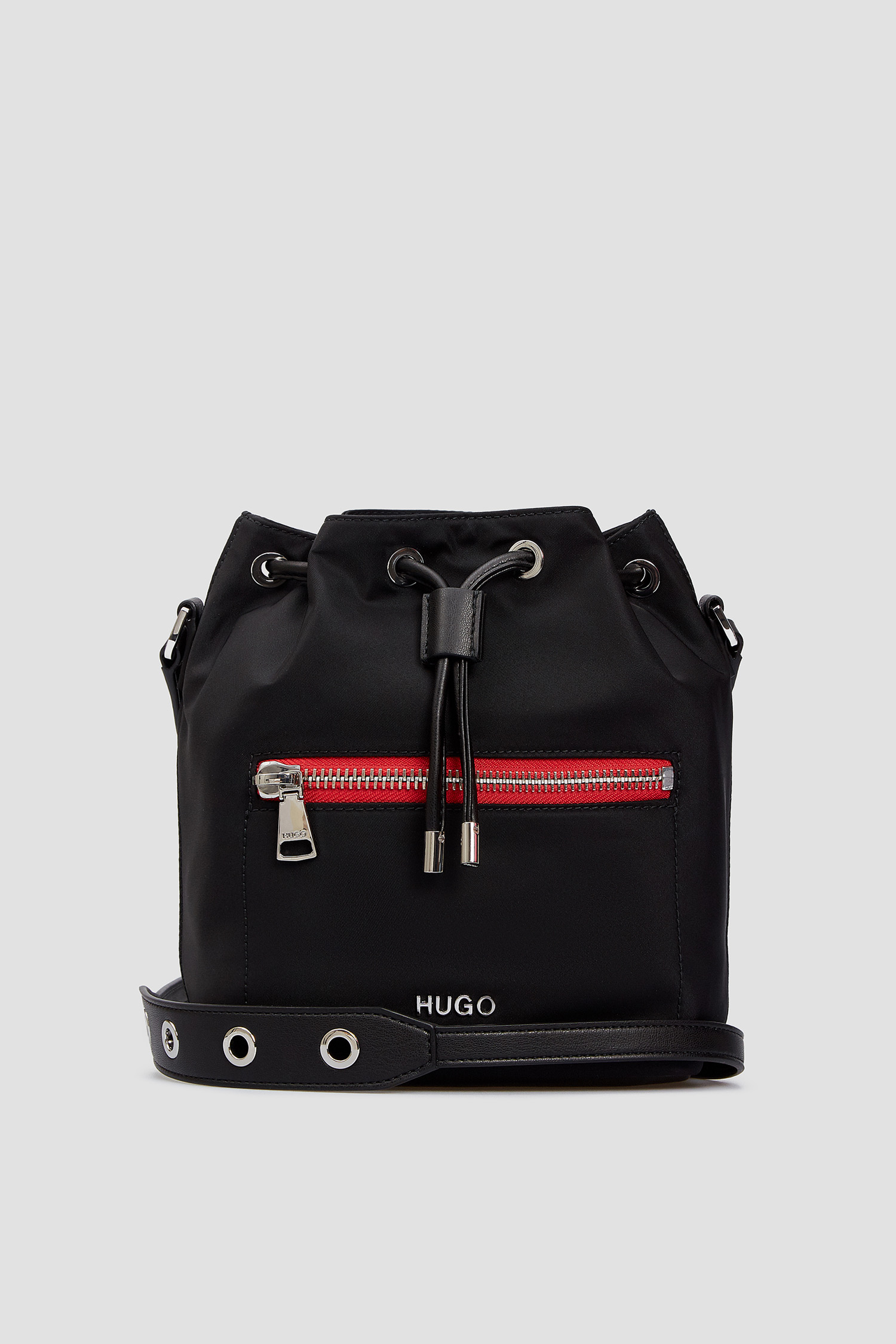 Женская черная сумка через плечо HUGO 50435079;002