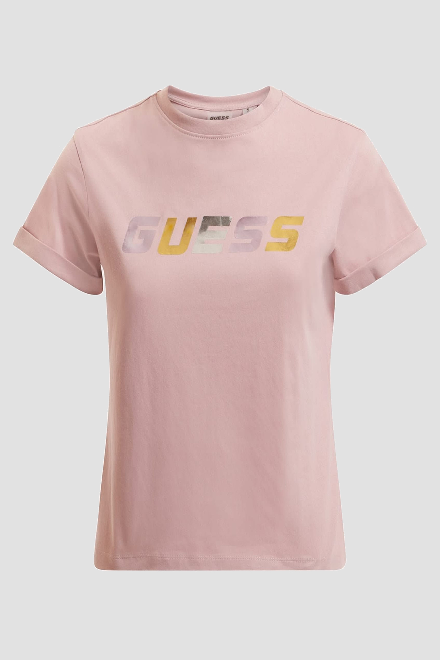 Женская розовая футболка Guess V2YI04.I3Z11;G4L7