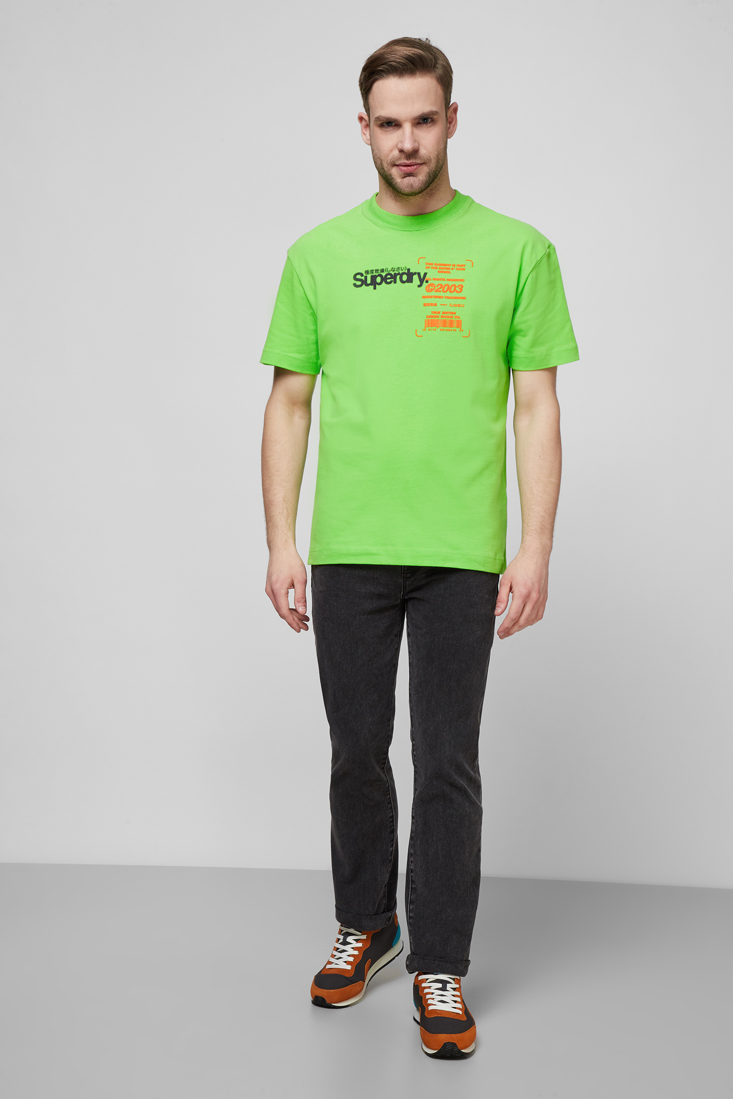 Мужская салатовая футболка SuperDry M1010468A;GIP