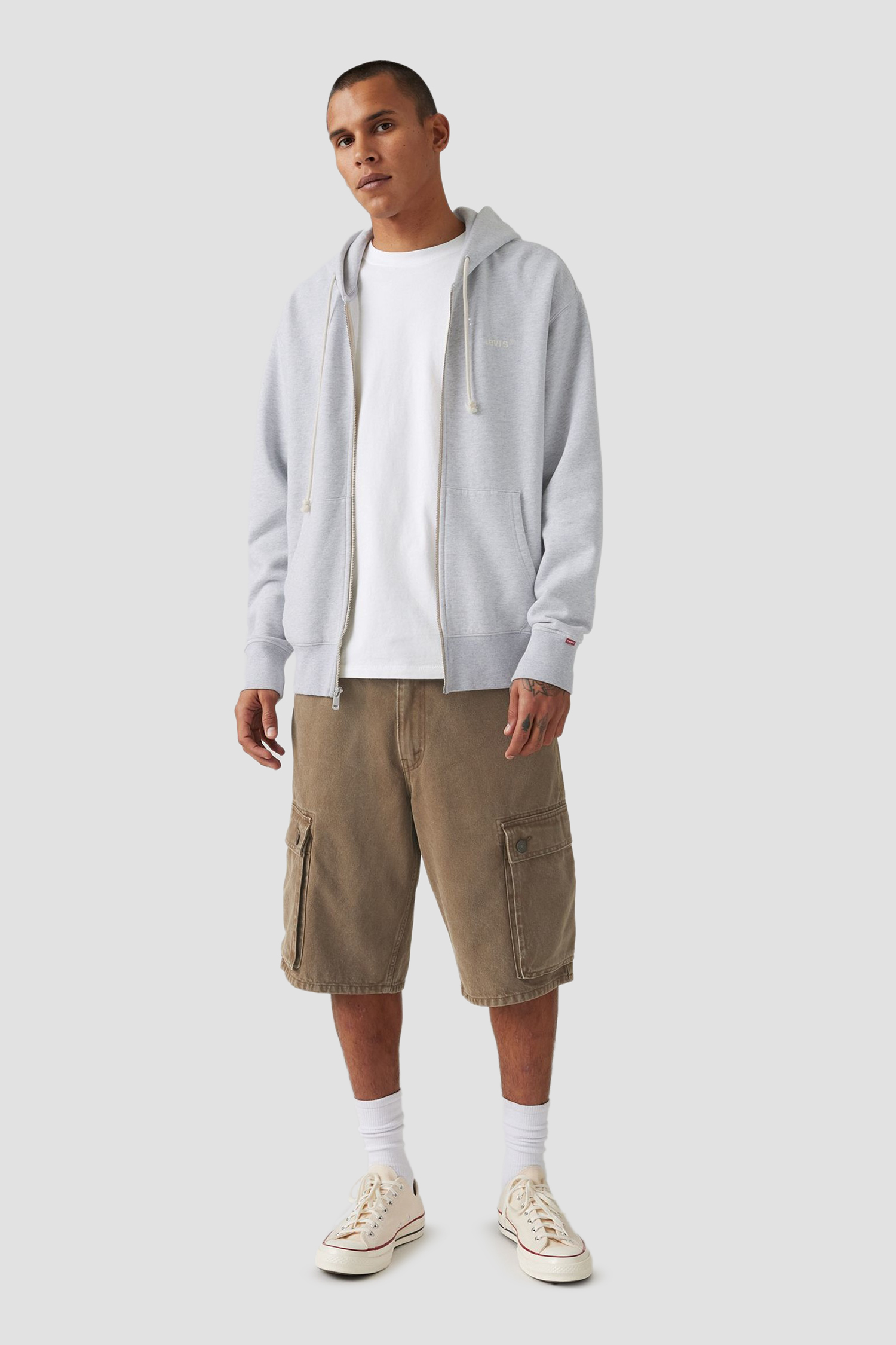 Мужские коричневые джинсовые шорты 478™ Baggy Cargo Levi’s® 001GU;0003
