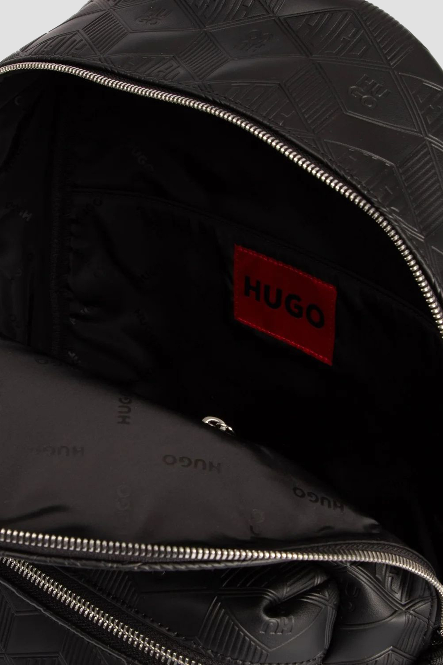 Чоловічий чорний рюкзак з візерунком HUGO 50541914;003